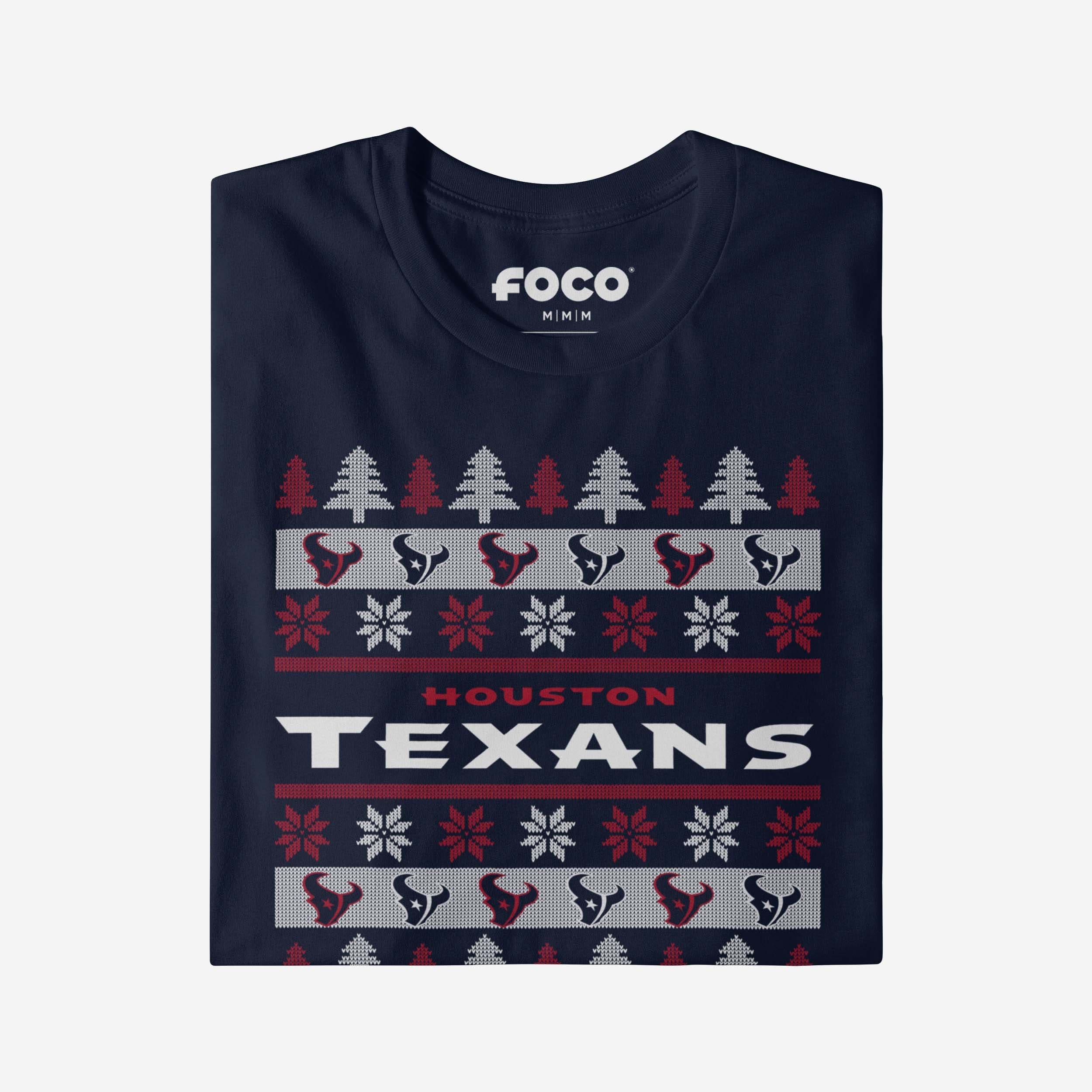 Houston Texans Holiday Sweater T-Shirt - Image 4