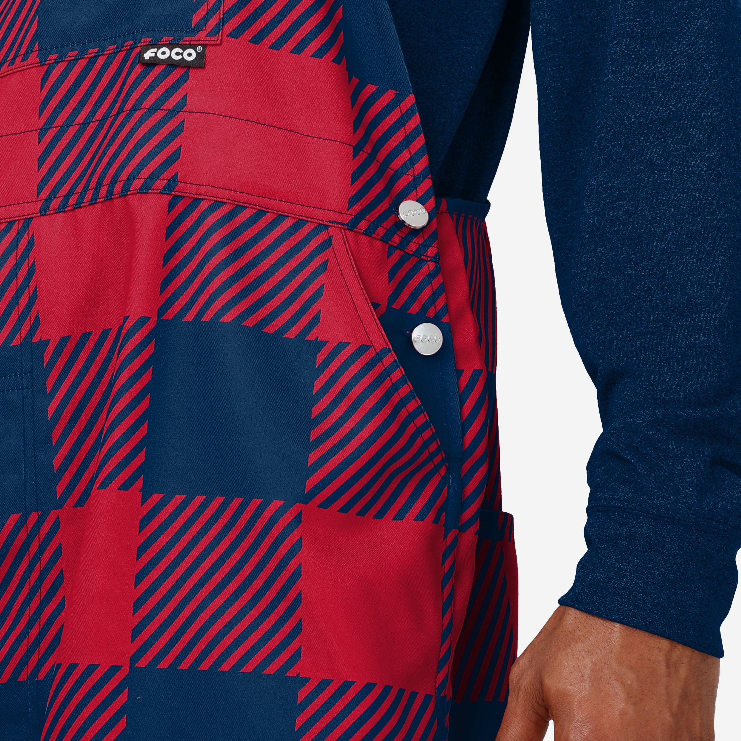 Houston Texans Mens Plaid Bib Overalls - Image 5