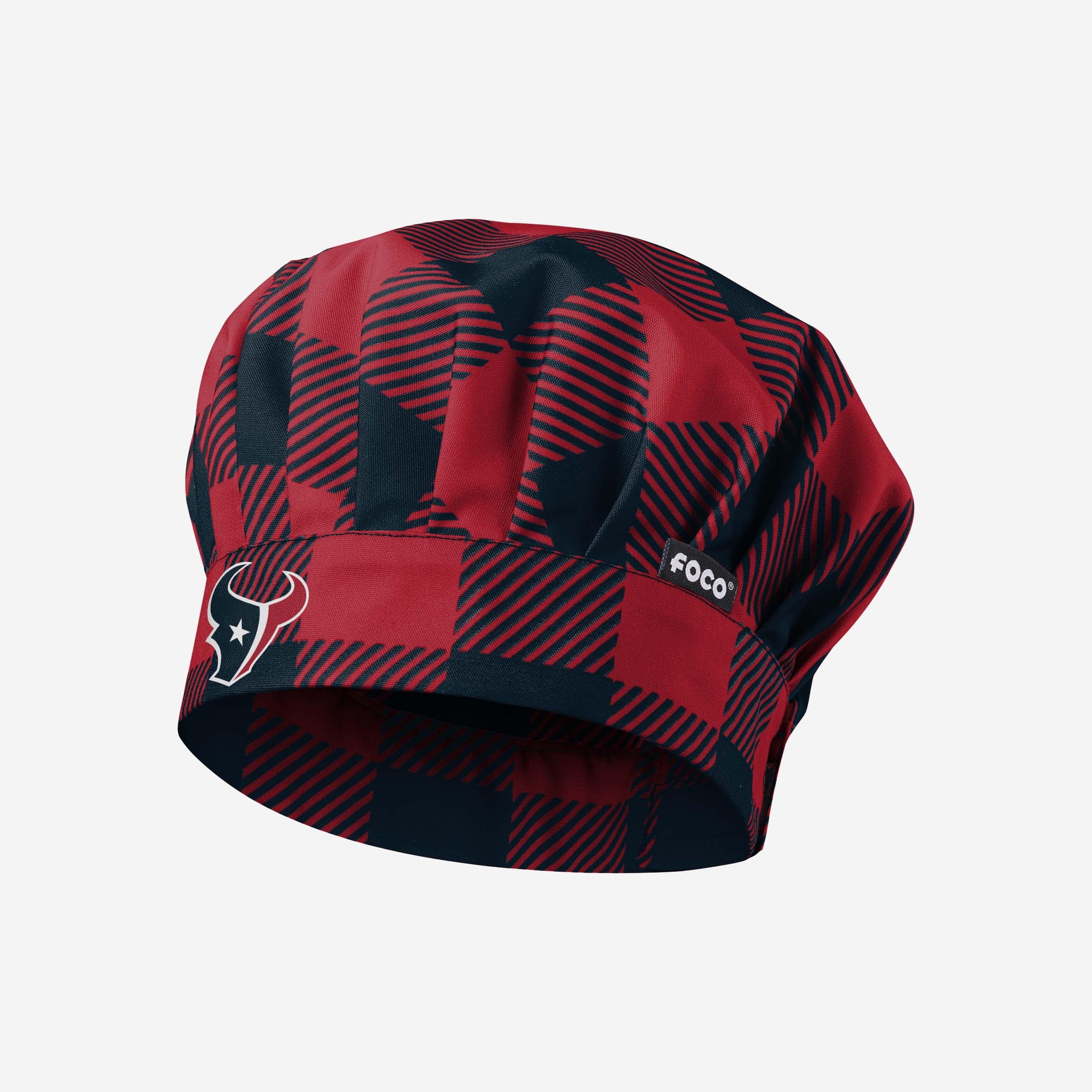 Houston Texans Plaid Chef Hat