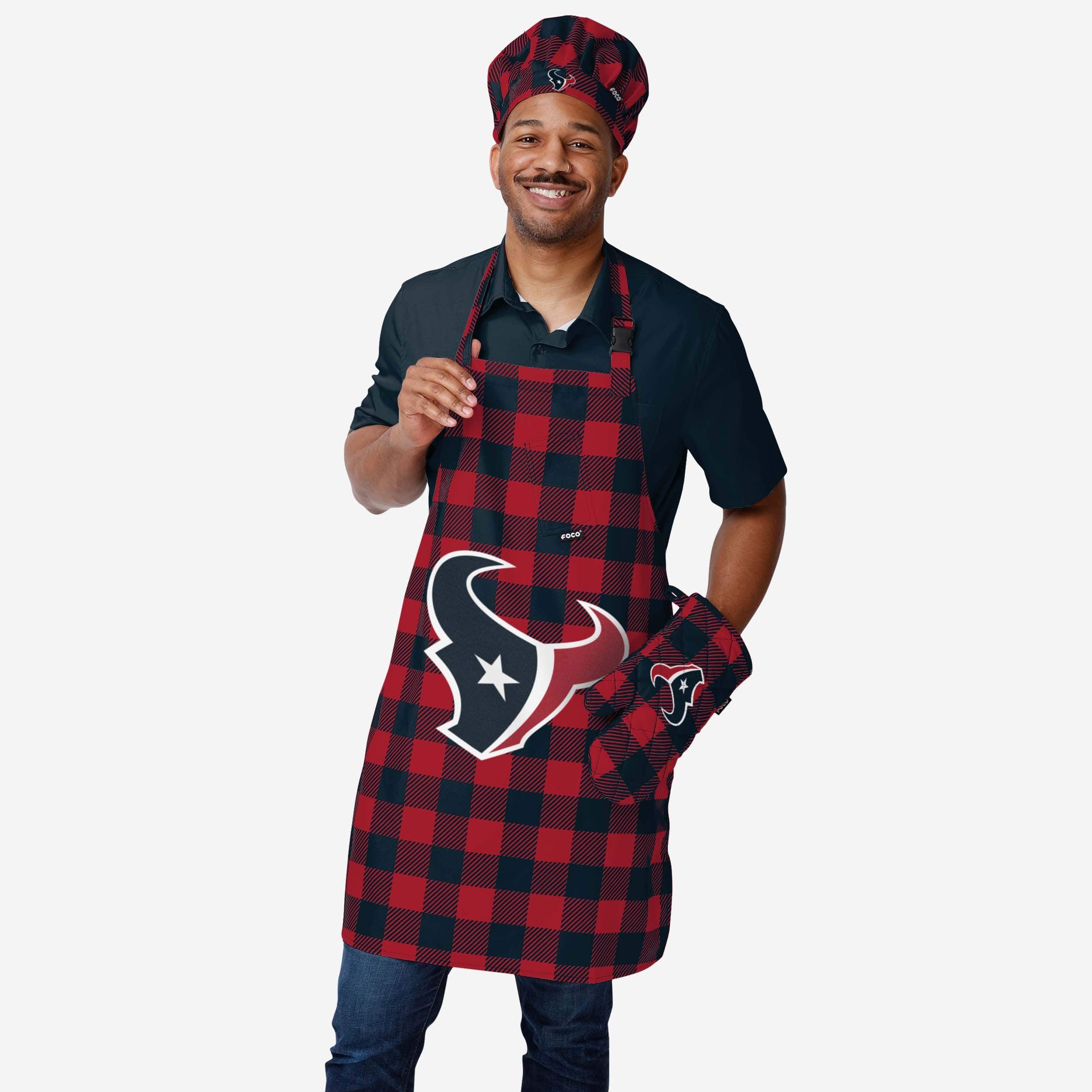 Houston Texans Plaid Chef Hat - Image 2