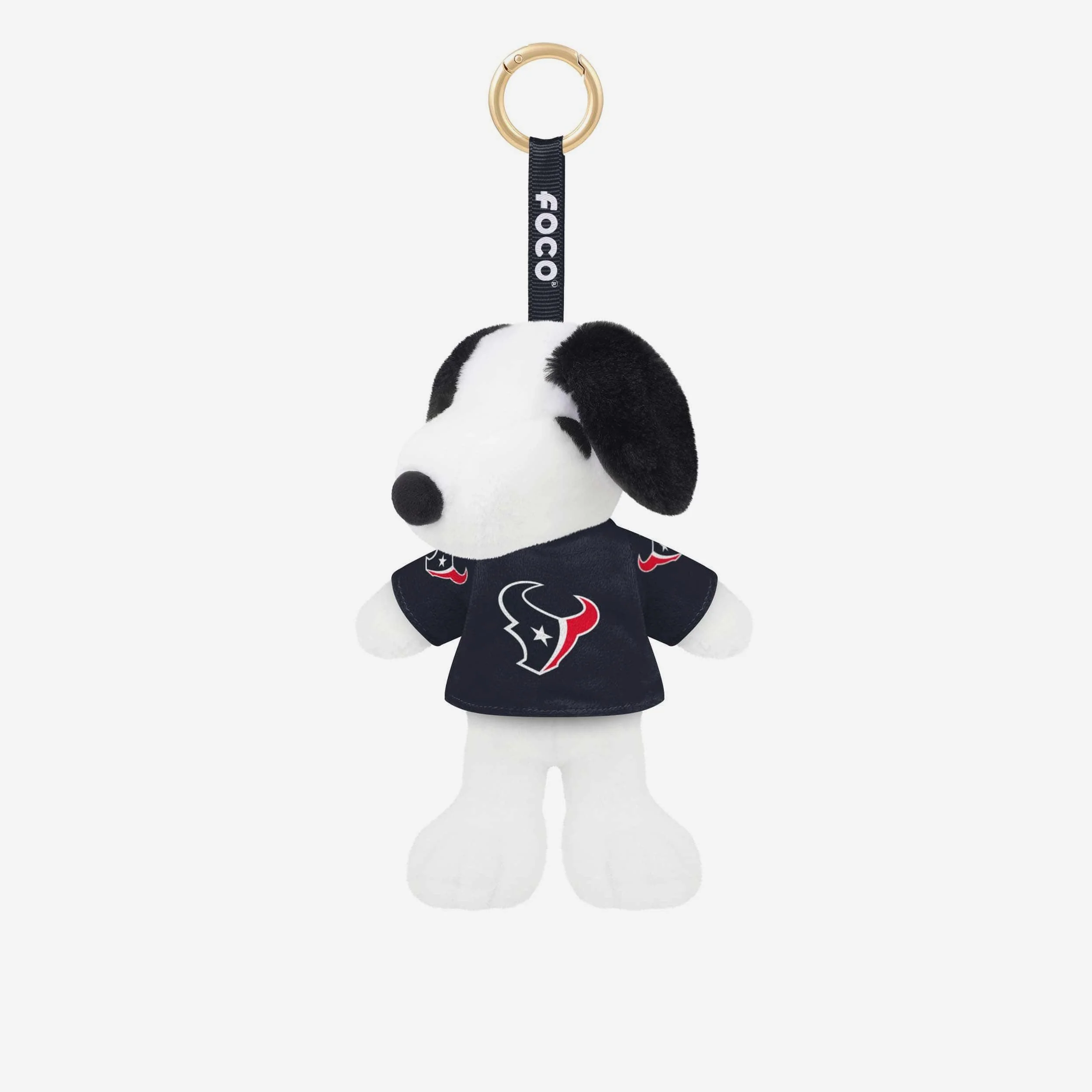 Houston Texans Plush Snoopy Peanuts Bag Charm Keychain