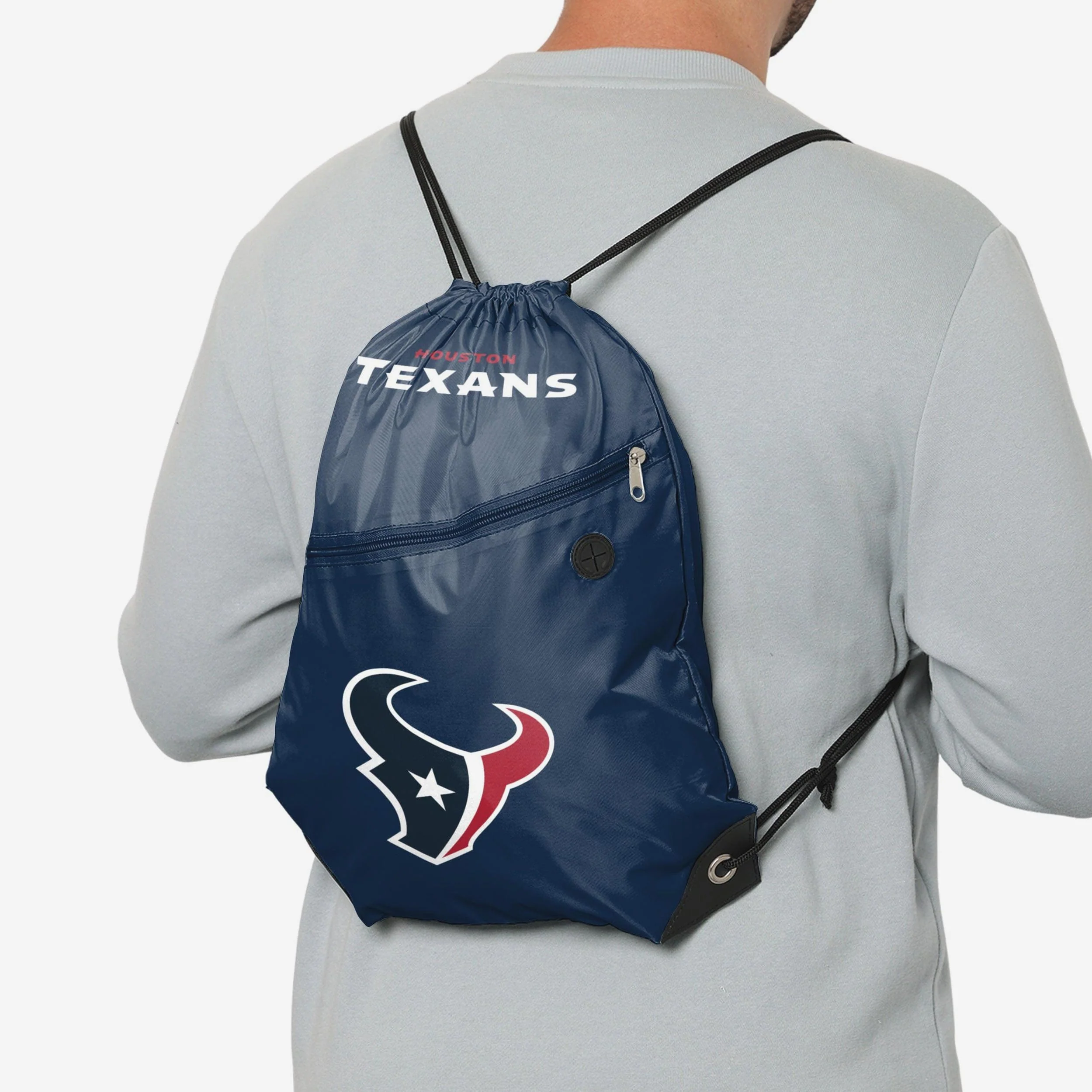 Houston Texans Pocket Drawstring Backpack - Image 3