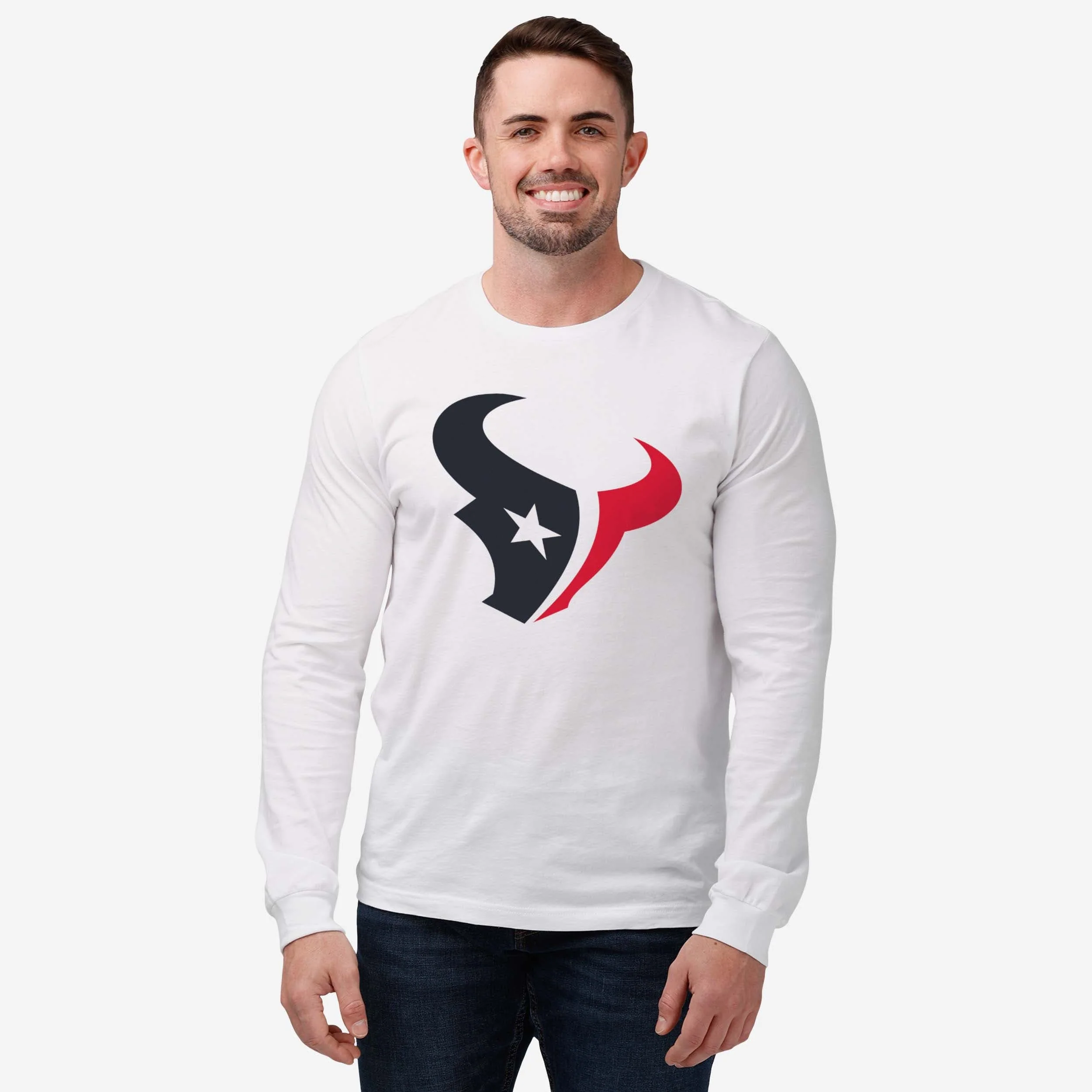 Houston Texans Primary Logo Long Sleeve T-Shirt - Image 17