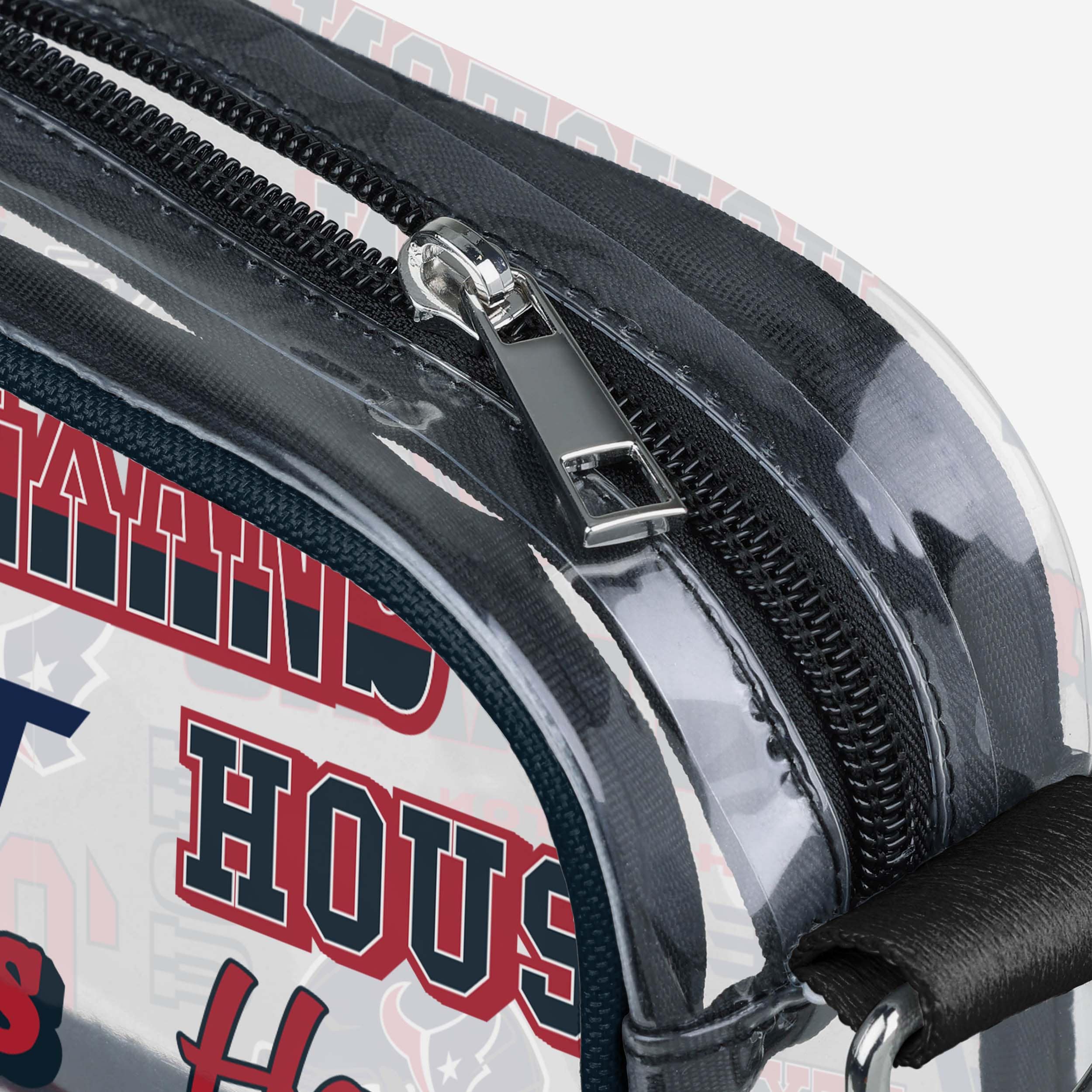 Houston Texans Repeat Retro Print Clear Crossbody Bag - Image 4