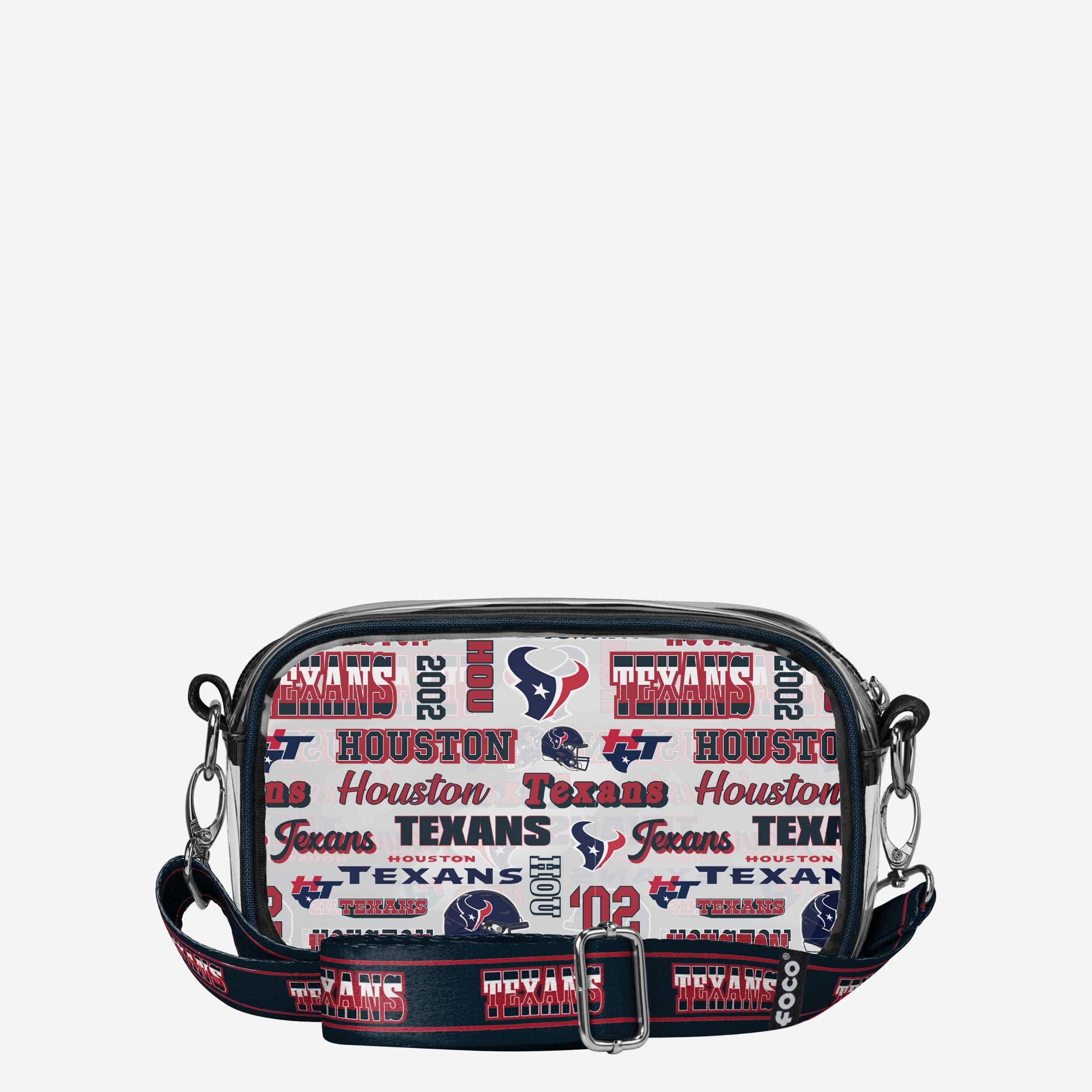 Houston Texans Repeat Retro Print Clear Crossbody Bag - Image 5