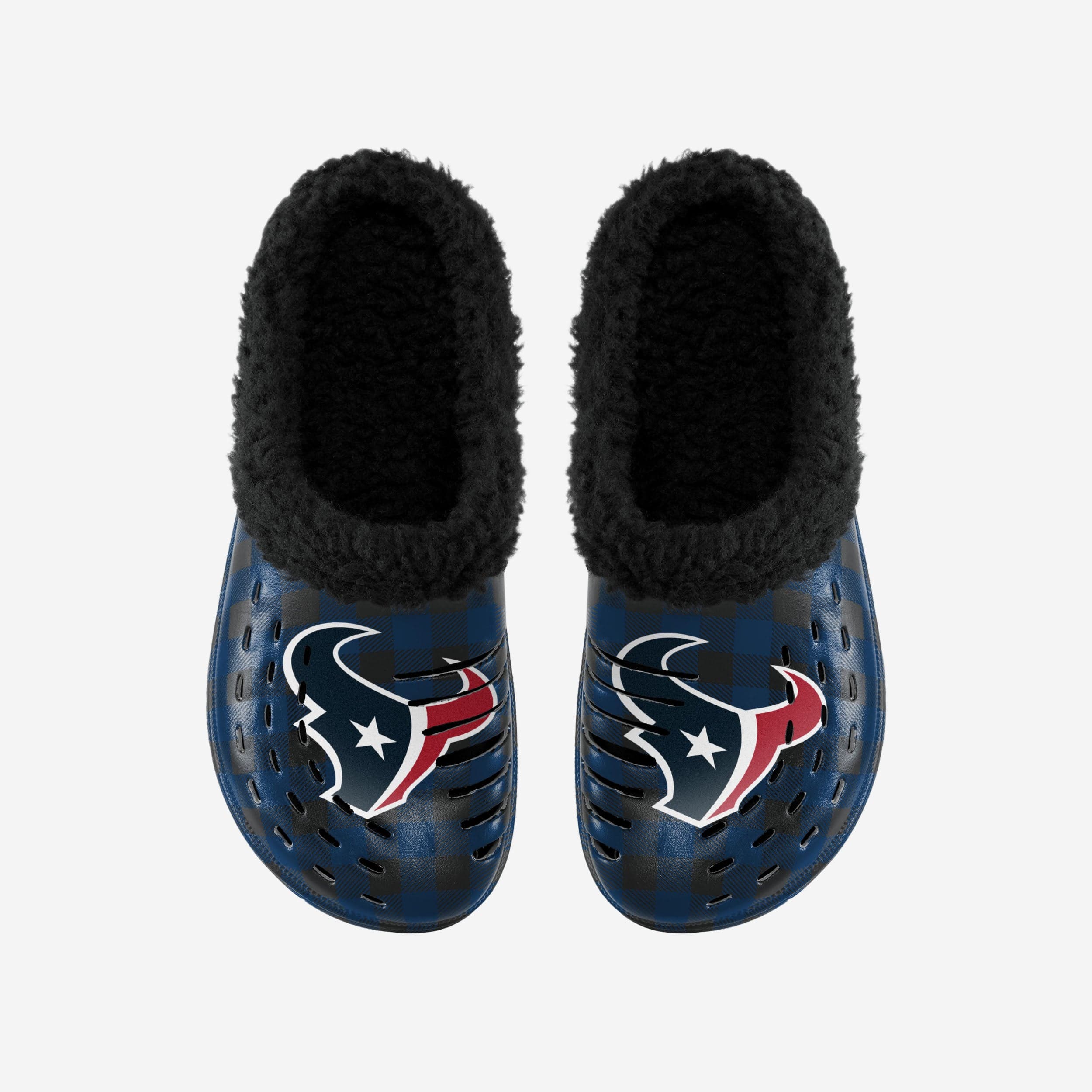 Houston Texans Sherpa Lined Buffalo Check Clog - Image 4