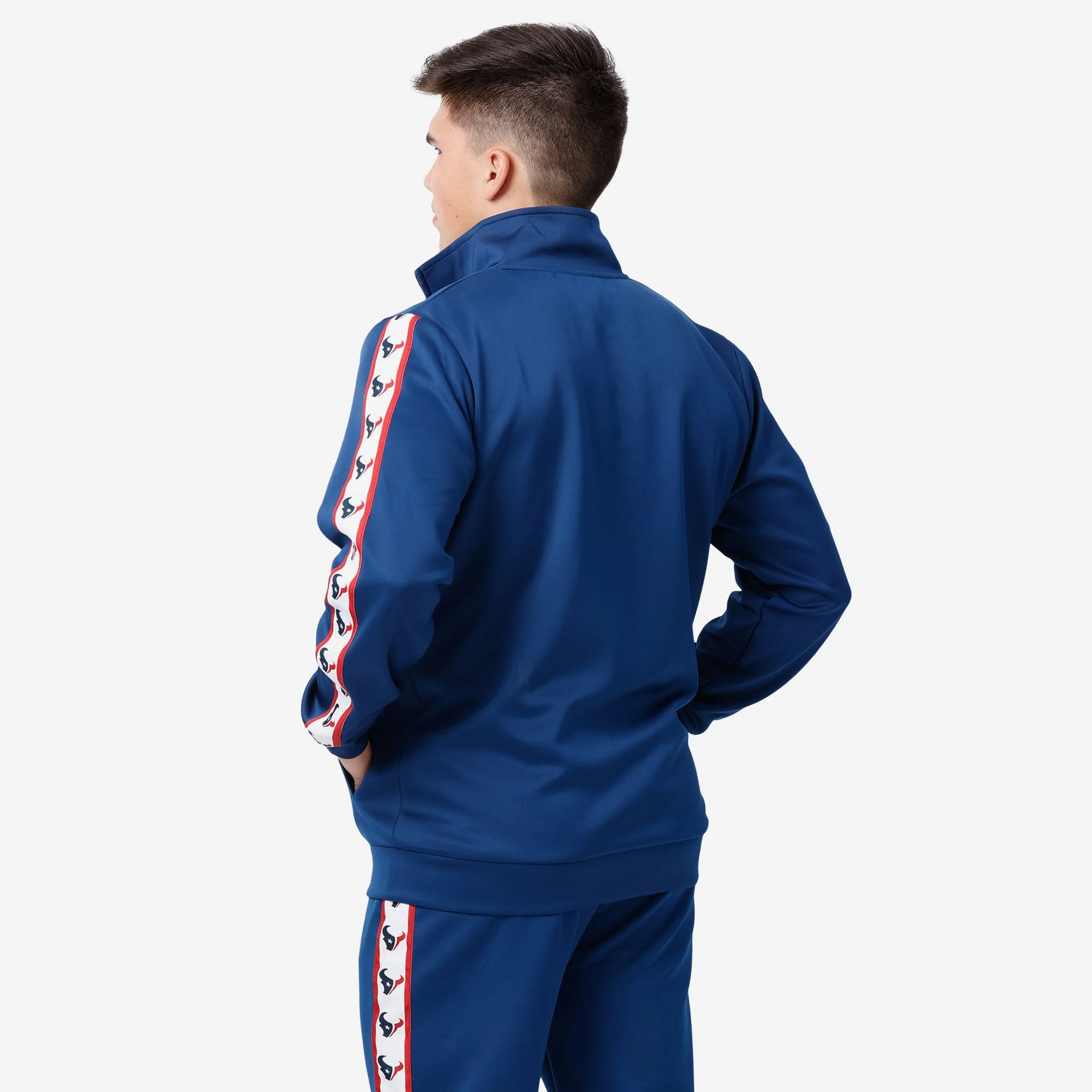 Houston Texans Stripe Logo Track Jacket - Image 2