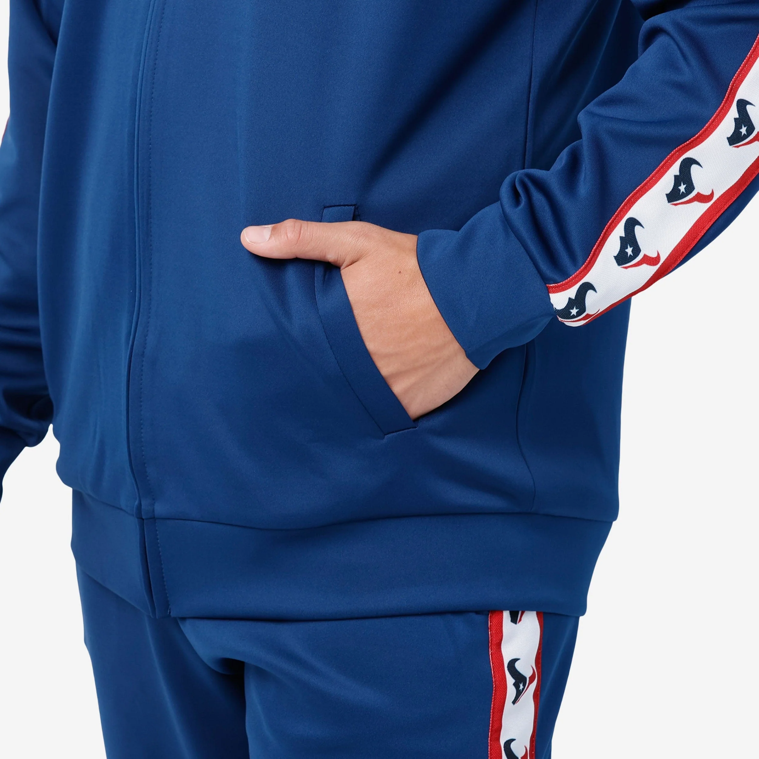 Houston Texans Stripe Logo Track Jacket - Image 4