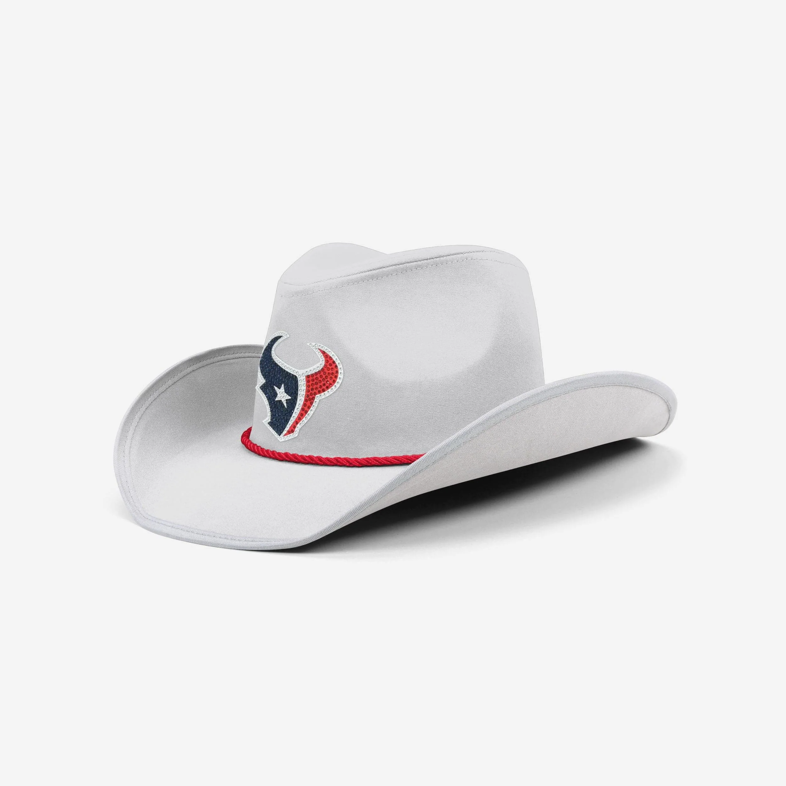 Houston Texans White Rhinestone Logo Cowboy Hat