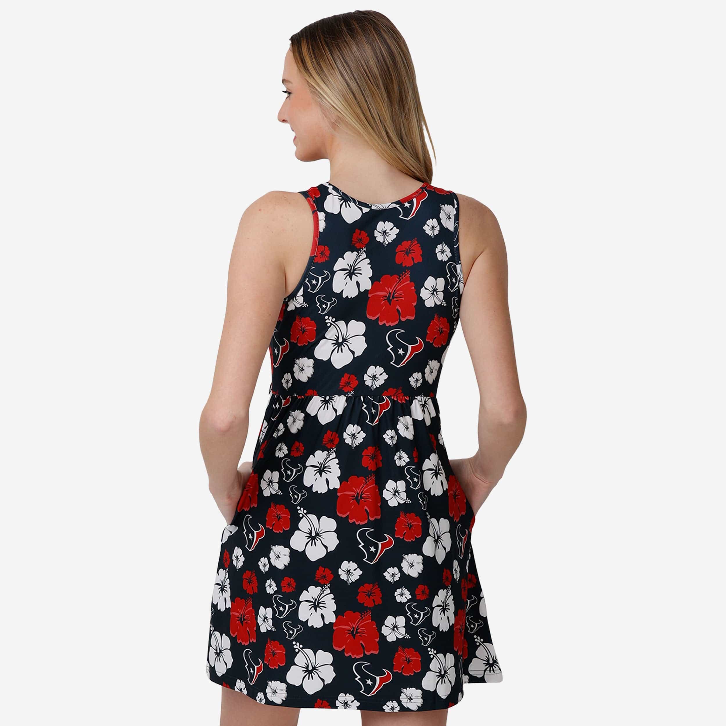 Houston Texans Womens Fan Favorite Floral Sundress - Image 2