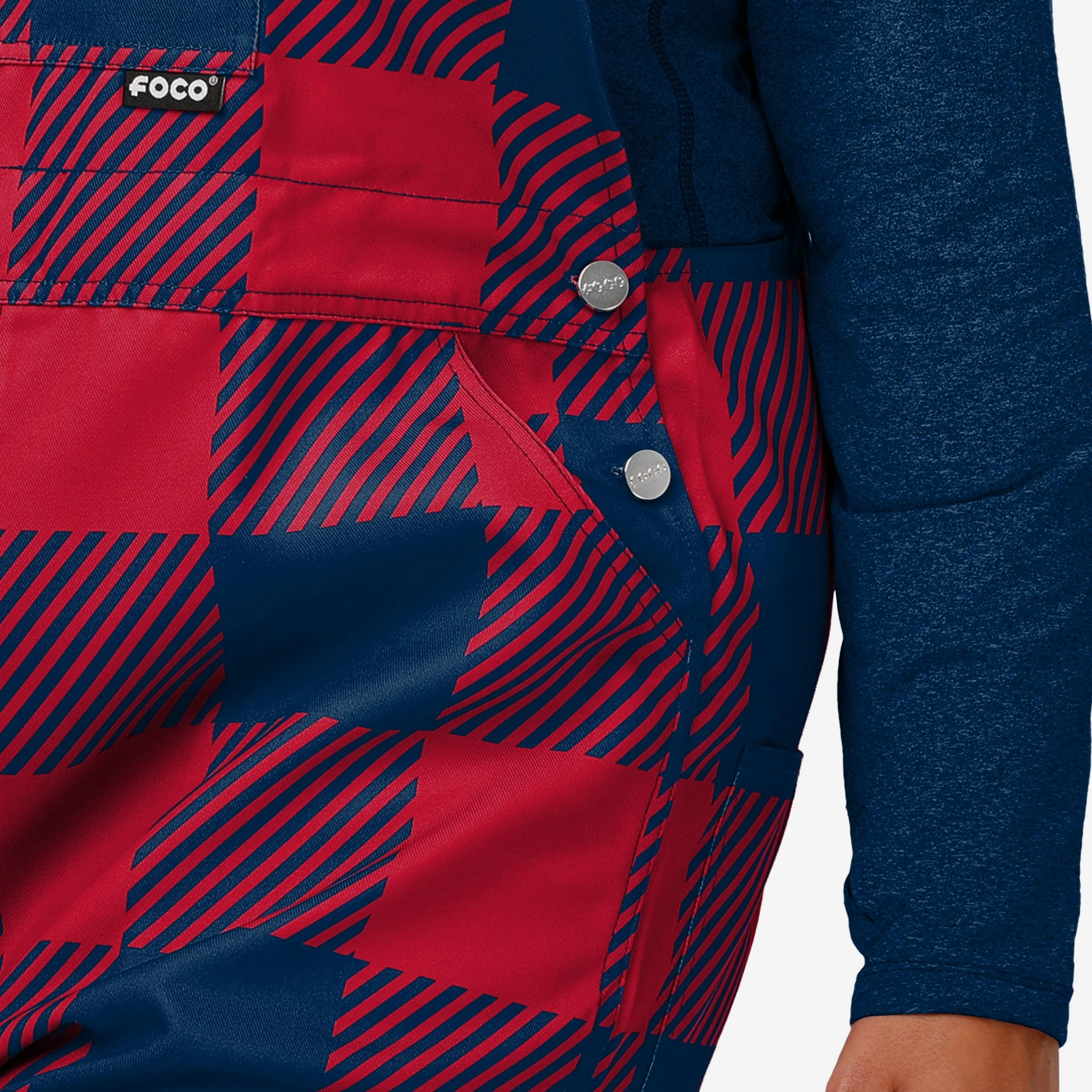 Houston Texans Womens Plaid Bib Overalls - Image 5