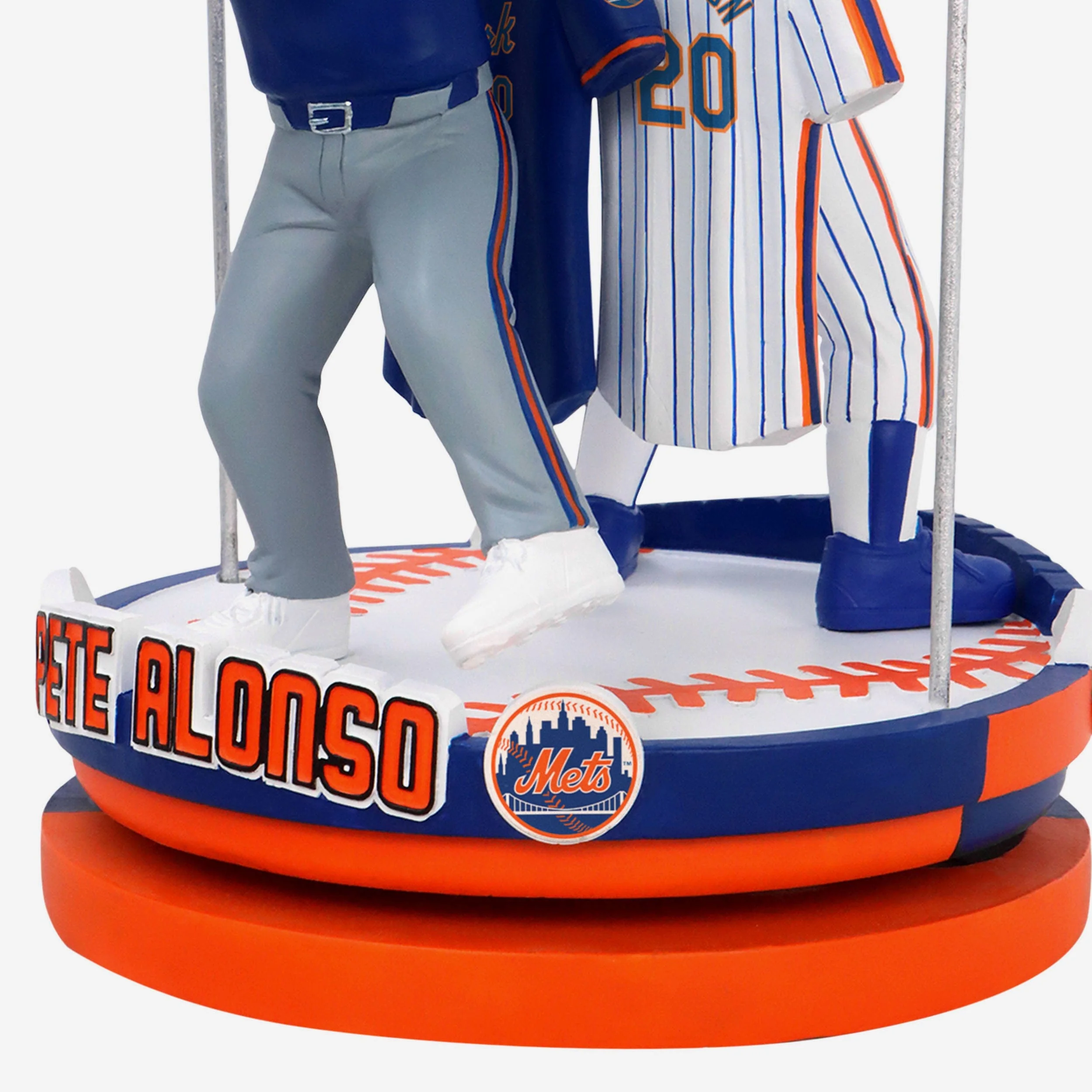 Howard Johnson & Pete Alonso New York Mets Famous 20s Dual Spinning Bobblehead - Image 5