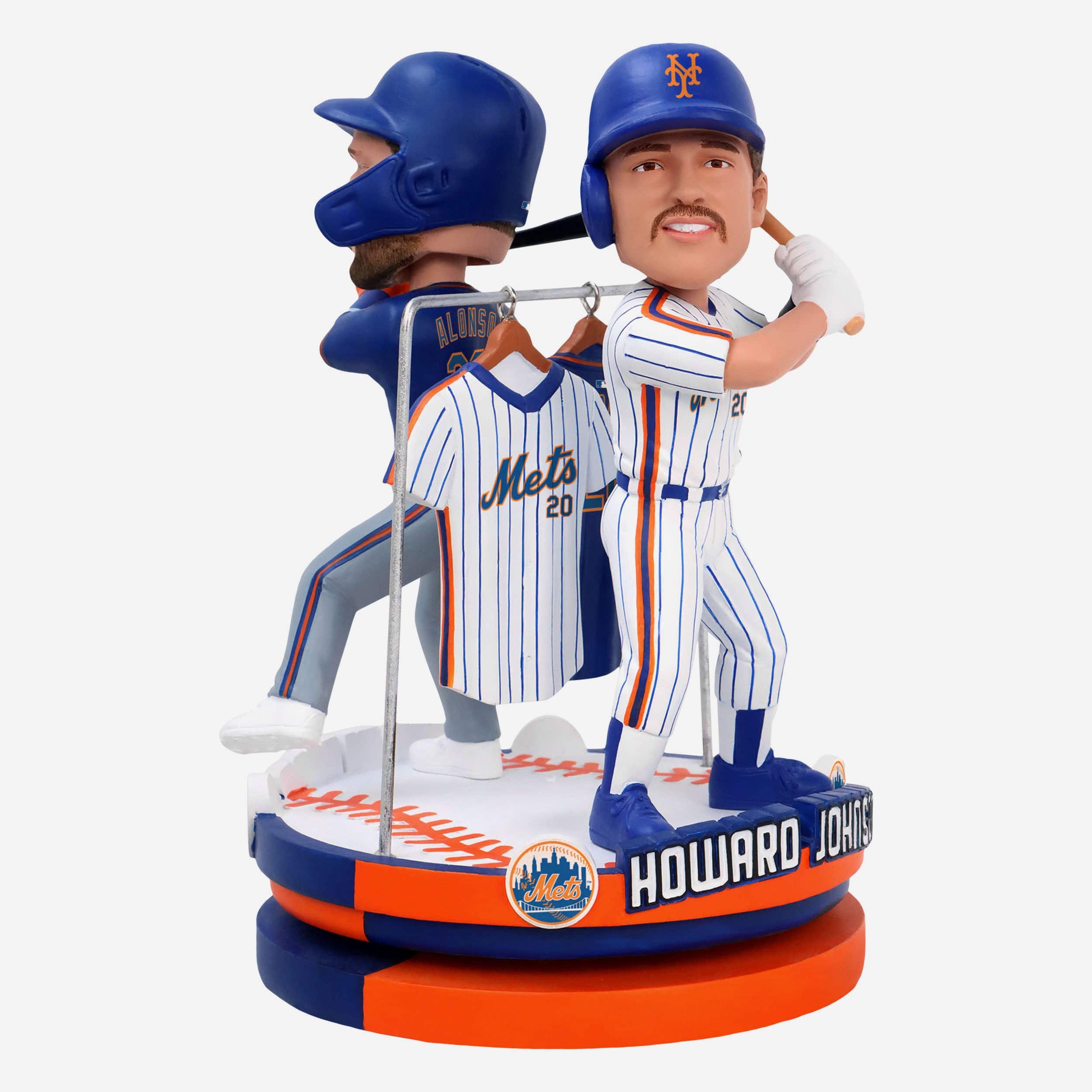 Howard Johnson & Pete Alonso New York Mets Famous 20s Dual Spinning Bobblehead - Image 6