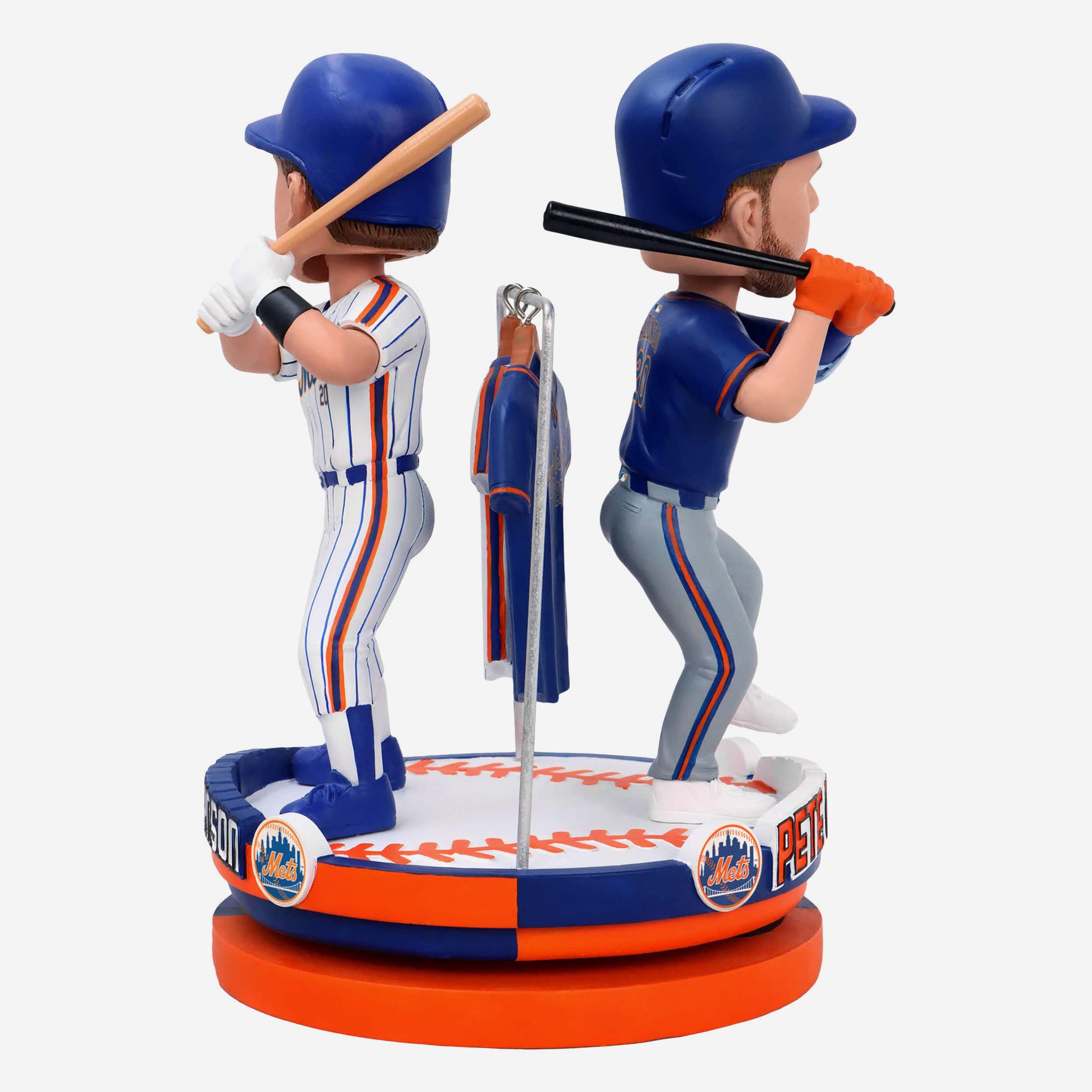 Howard Johnson & Pete Alonso New York Mets Famous 20s Dual Spinning Bobblehead - Image 7