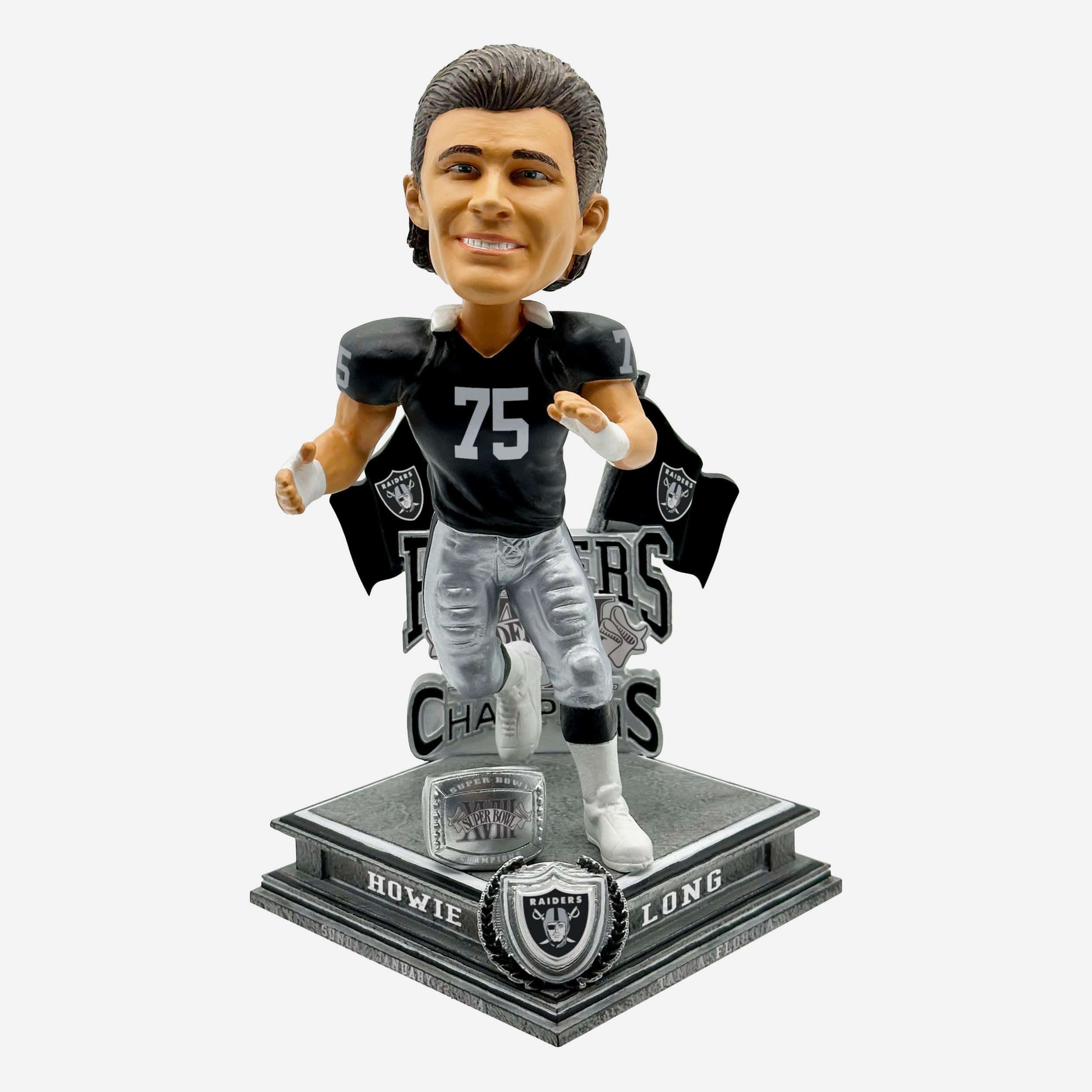 Howie Long Las Vegas Raiders Super Bowl XVIII Champions 40th Anniversary Bobblehead
