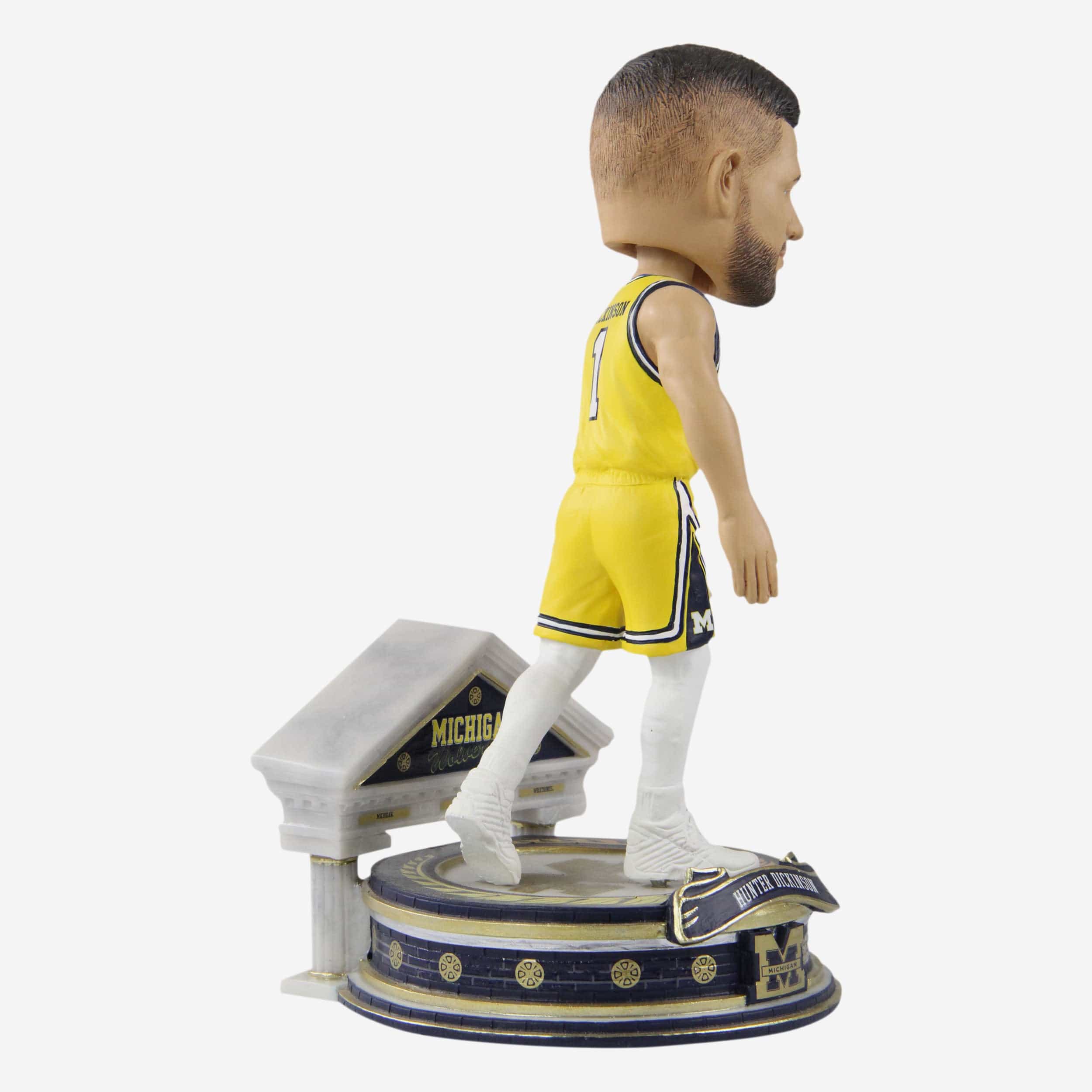 Hunter Dickinson Michigan Wolverines Basketball Student Athlete Bobblehead - Image 4