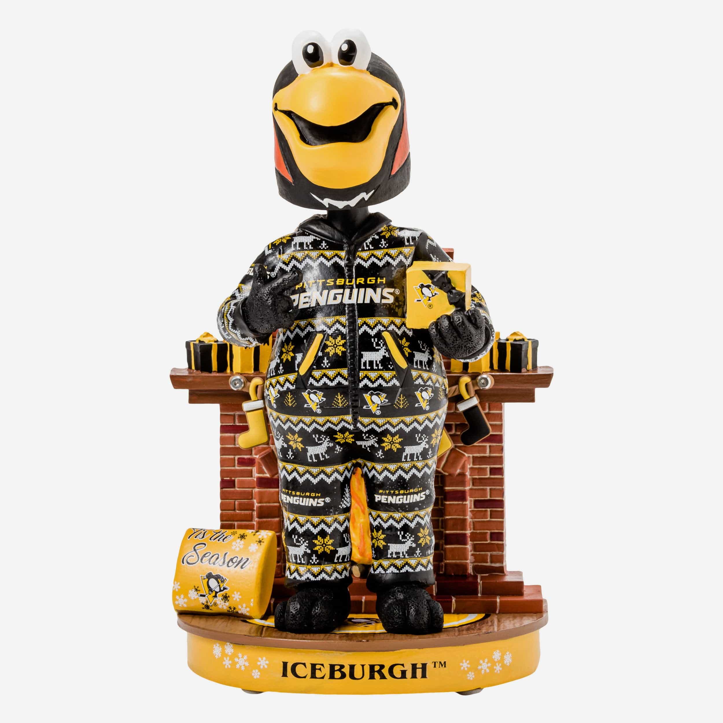 Iceburgh Pittsburgh Penguins Holiday Mascot Bobblehead