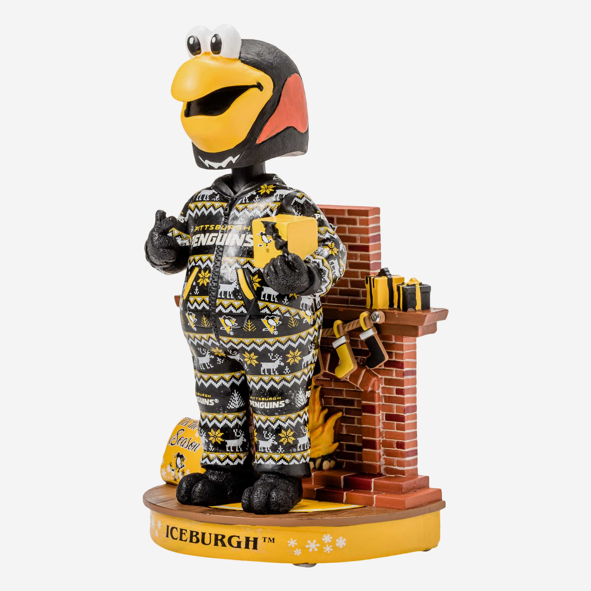 Iceburgh Pittsburgh Penguins Holiday Mascot Bobblehead - Image 4