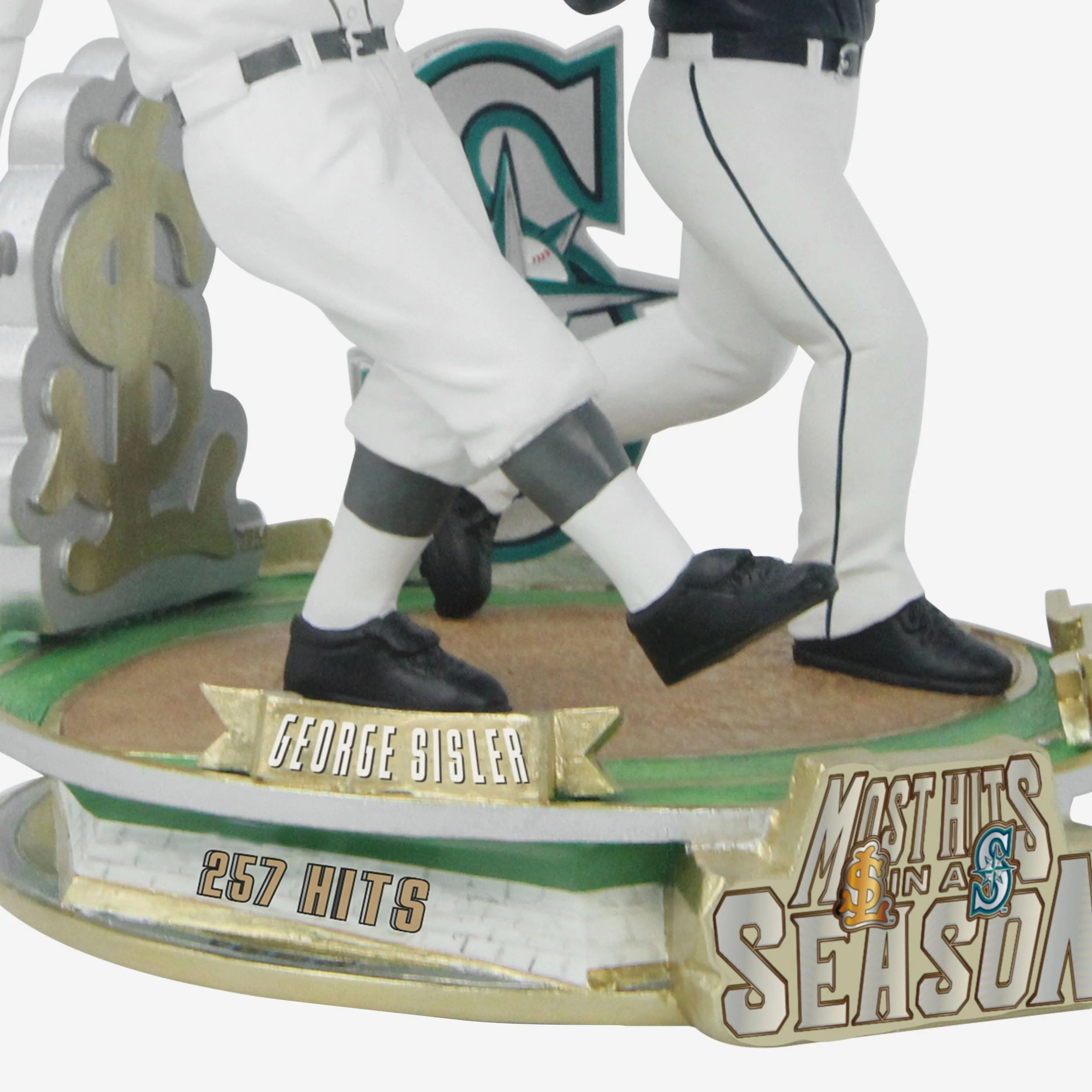 Ichiro Suzuki & George Sisler Seattle Mariners & St Louis Browns Single-Season Hit Record 20th Anniversary Dual Bobblehead - Image 4