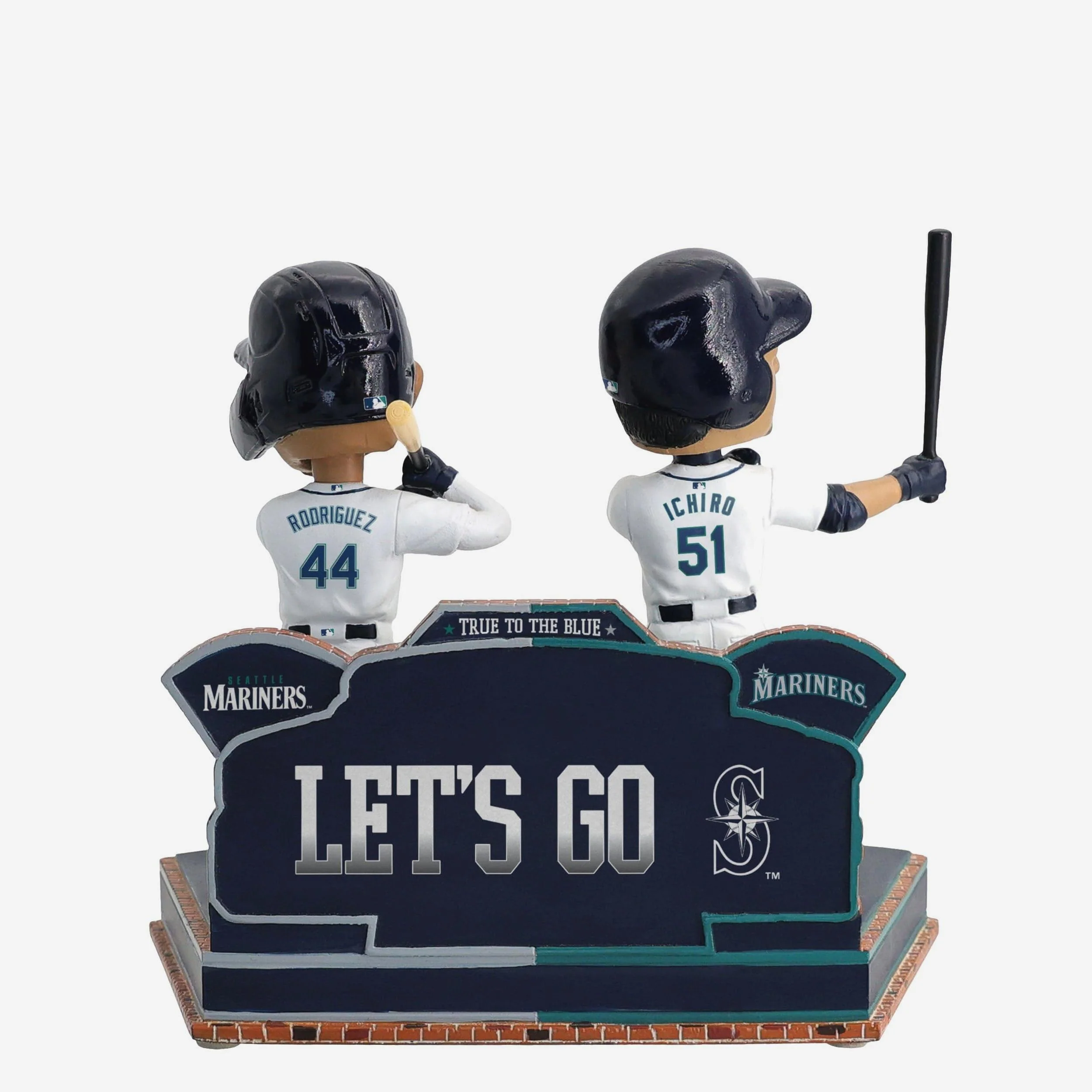 Ichiro Suzuki & Julio Rodriguez Seattle Mariners 2001 & 2022 Rookie of the Year Then and Now Bobblehead - Image 6
