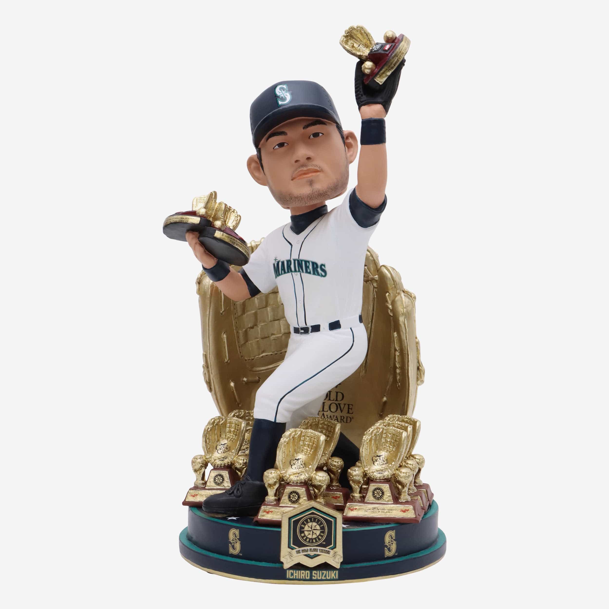 Ichiro Suzuki Seattle Mariners 10x Gold Glove Award Bobblehead