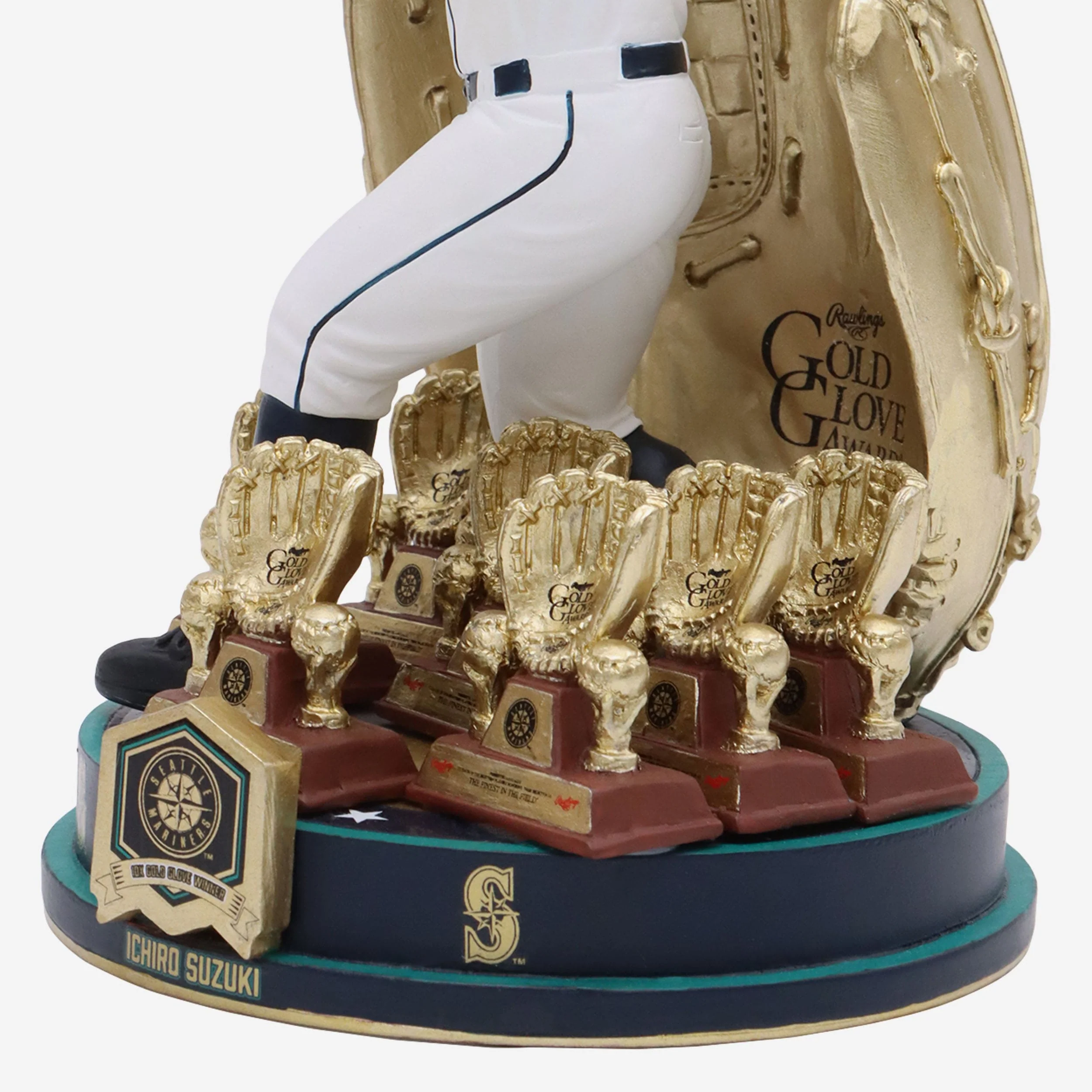 Ichiro Suzuki Seattle Mariners 10x Gold Glove Award Bobblehead - Image 3