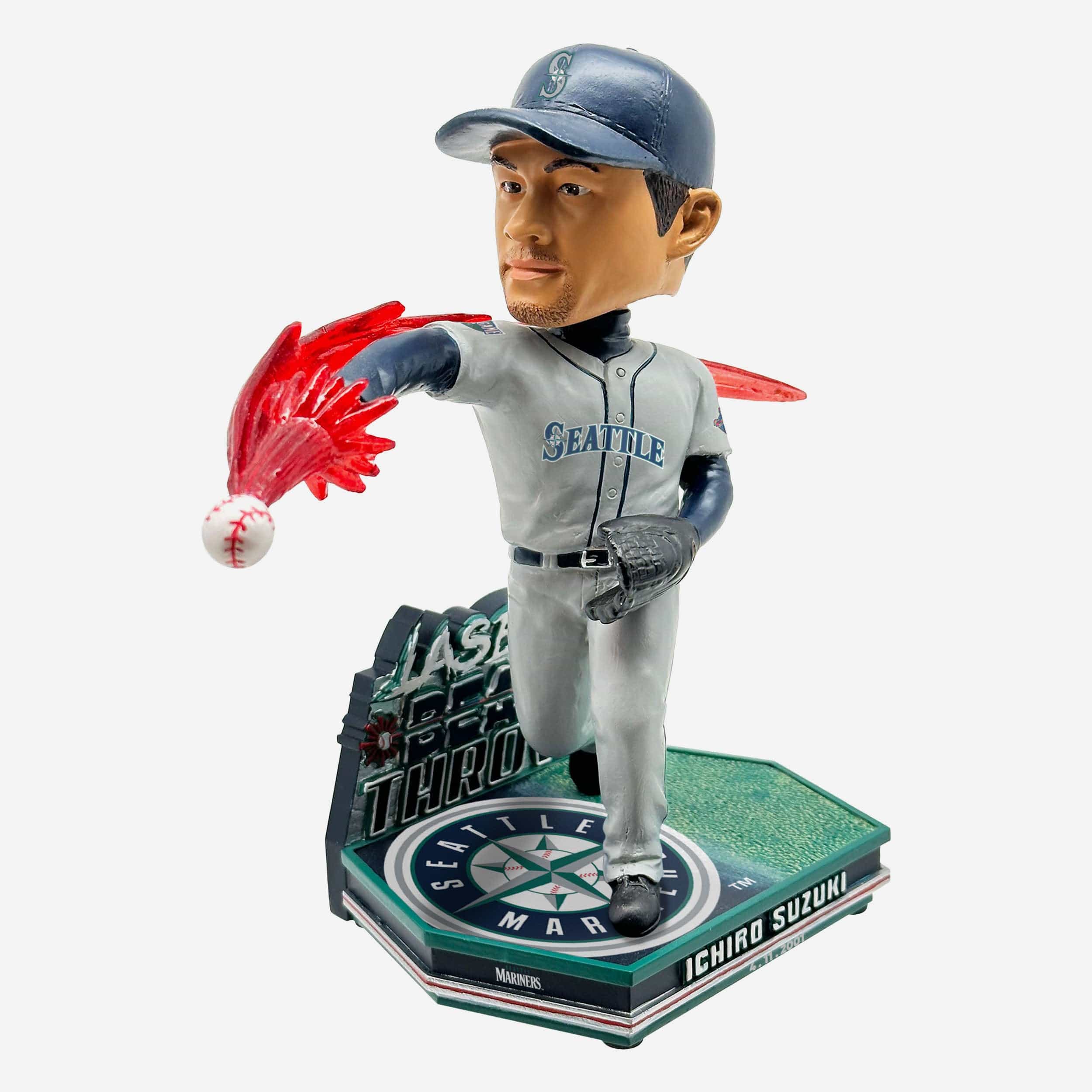 Ichiro Suzuki Seattle Mariners The Throw Bobblehead - Image 4