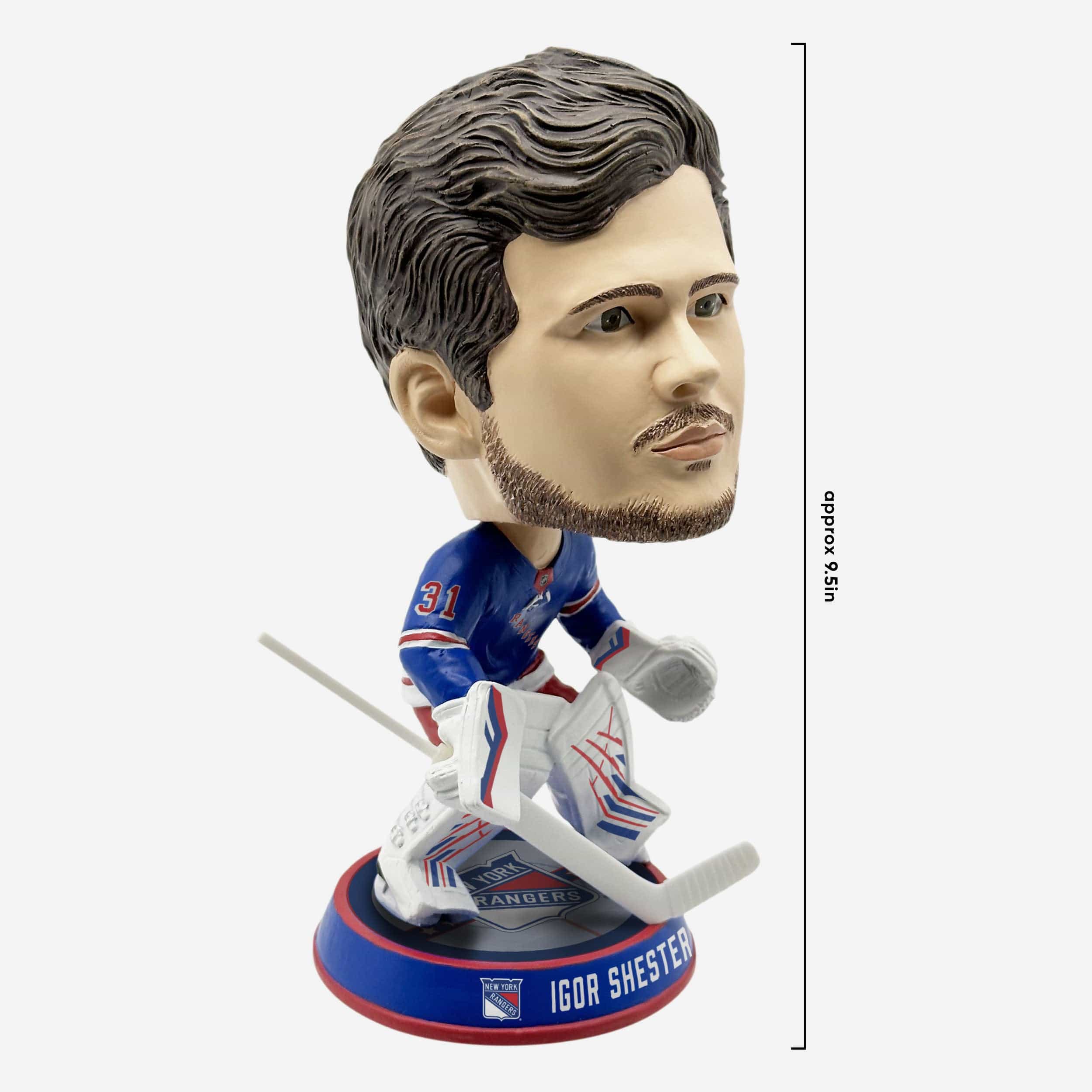 Igor Shesterkin New York Rangers Ice Stripe Bighead Bobblehead - Image 4