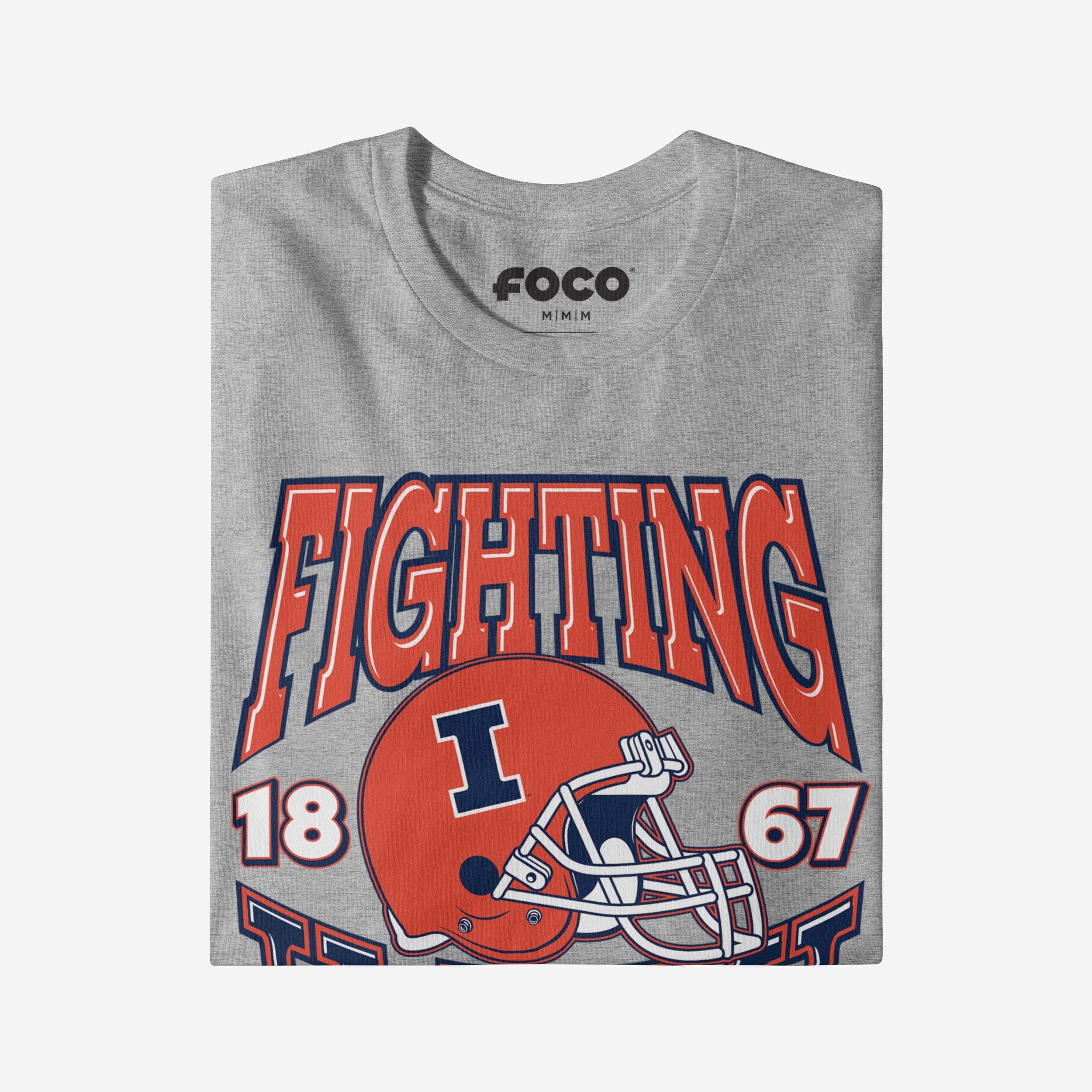 Illinois Fighting Illini Classic Team Helmet T-Shirt - Image 4