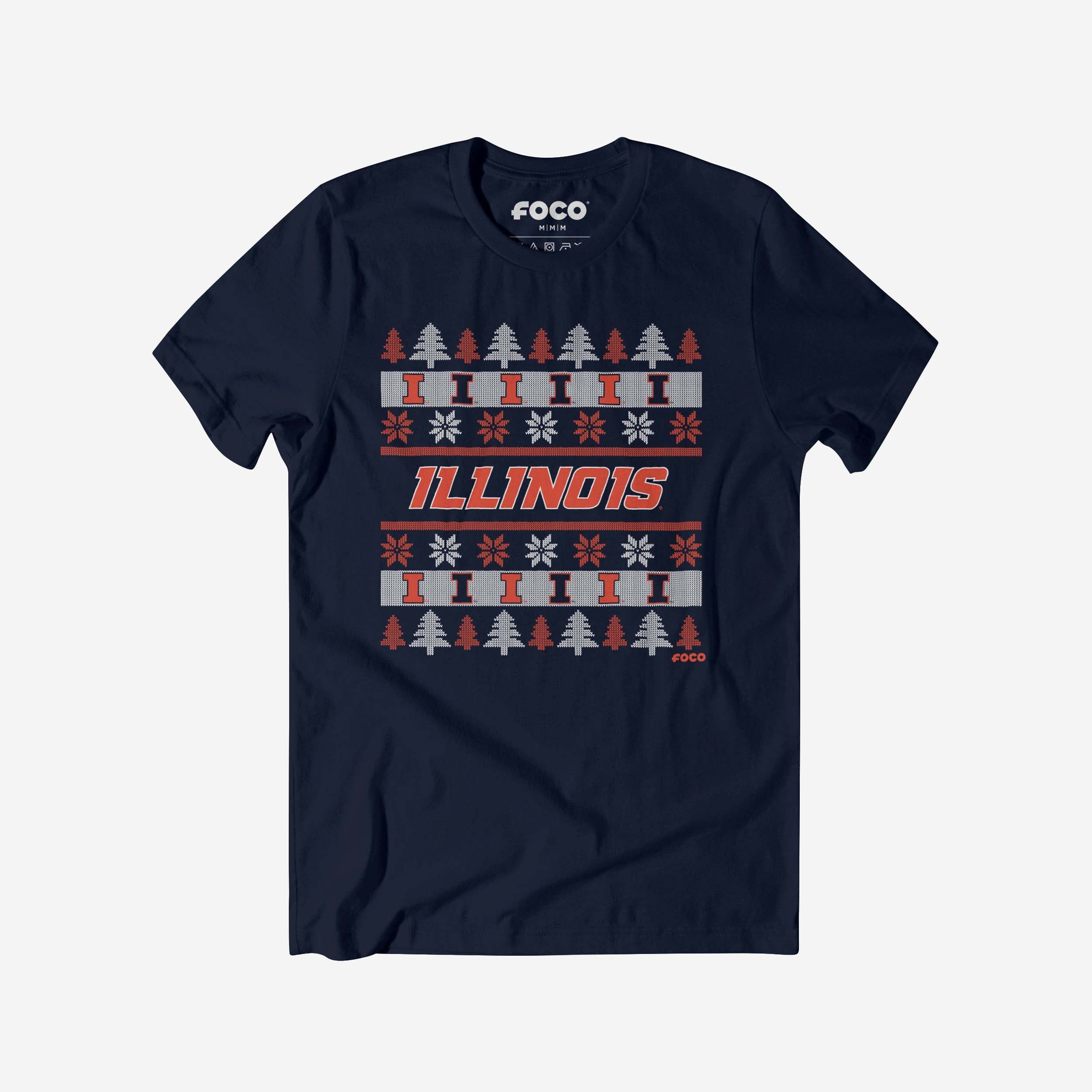 Illinois Fighting Illini Holiday Sweater T-Shirt