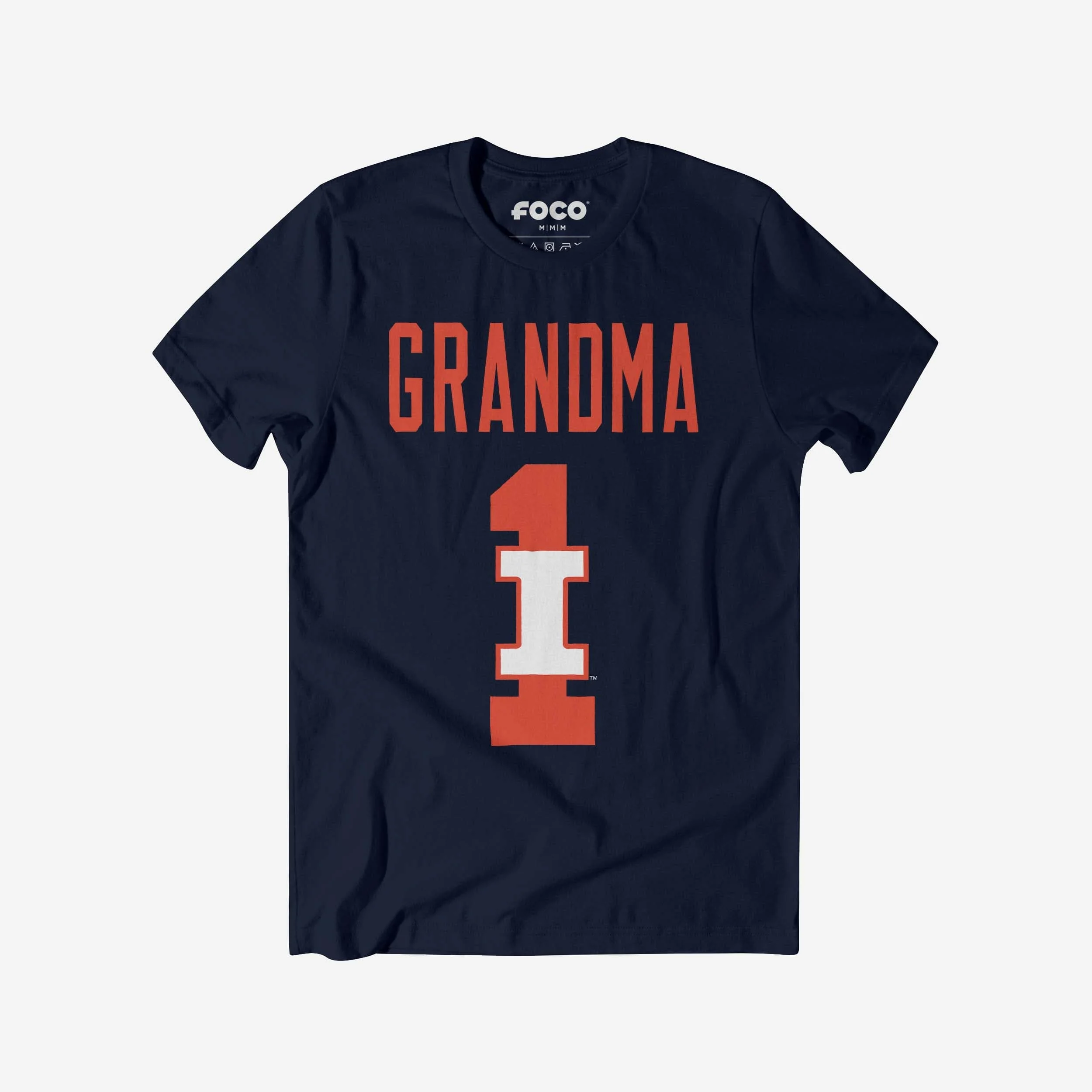 Illinois Fighting Illini Number 1 Grandma T-Shirt