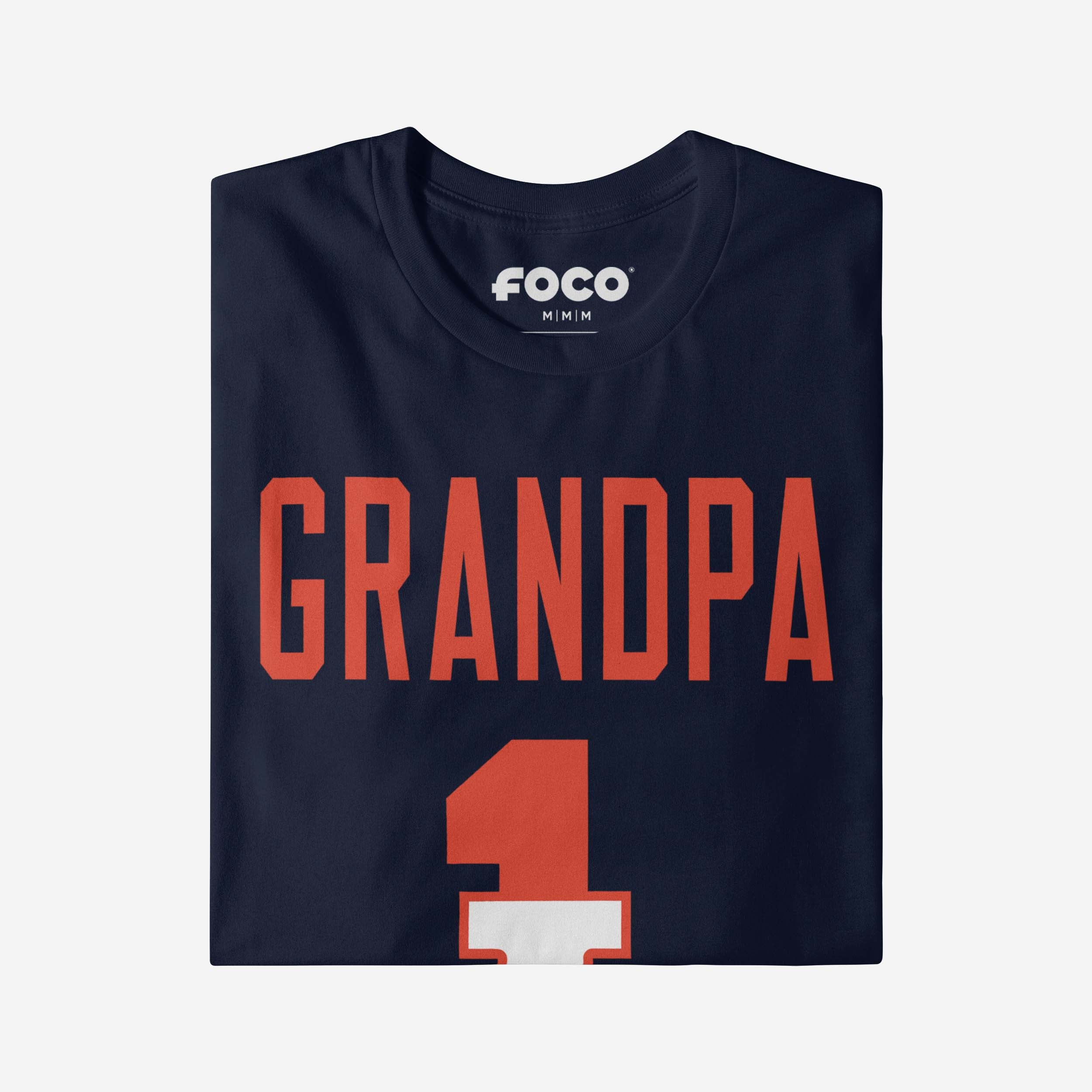 Illinois Fighting Illini Number 1 Grandpa T-Shirt - Image 3