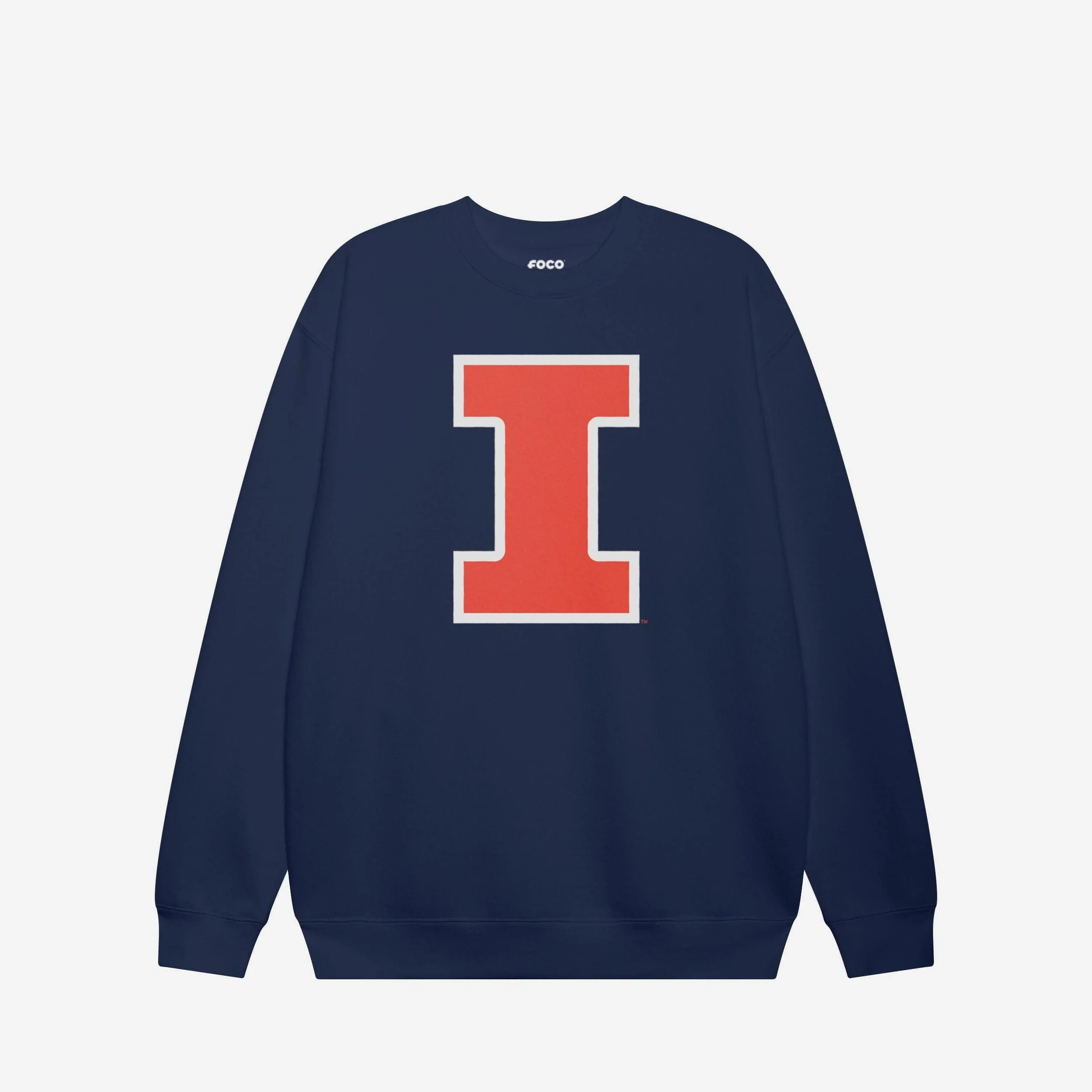 Illinois Fighting Illini Primary Logo Crew Neck Sweatshirt - Image 3