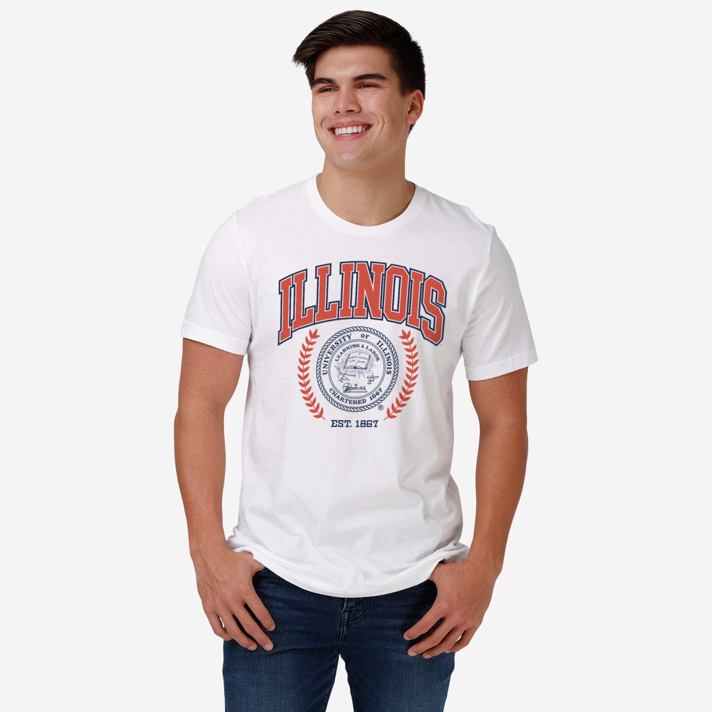Illinois Fighting Illini Team Crest T-Shirt - Image 2