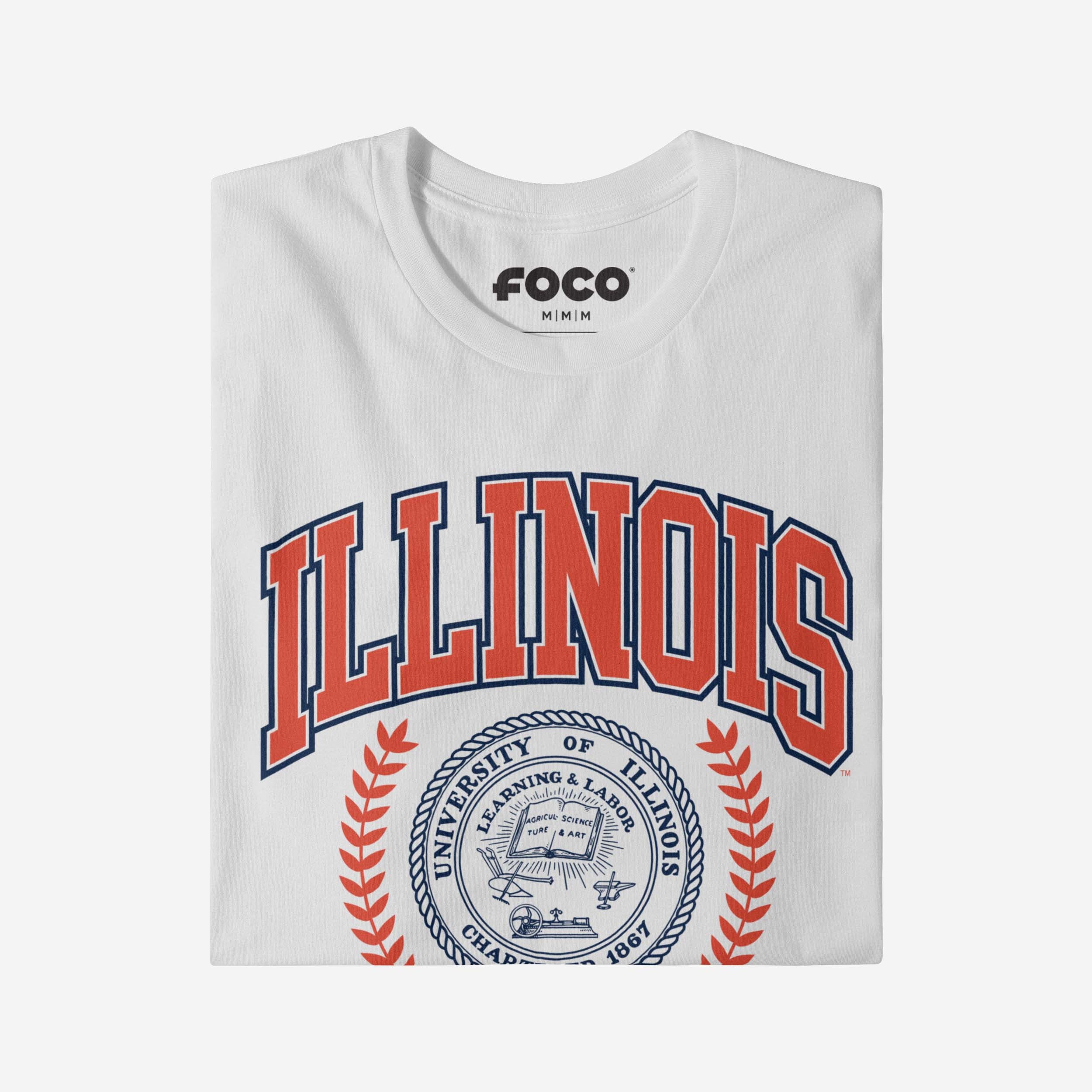 Illinois Fighting Illini Team Crest T-Shirt - Image 4