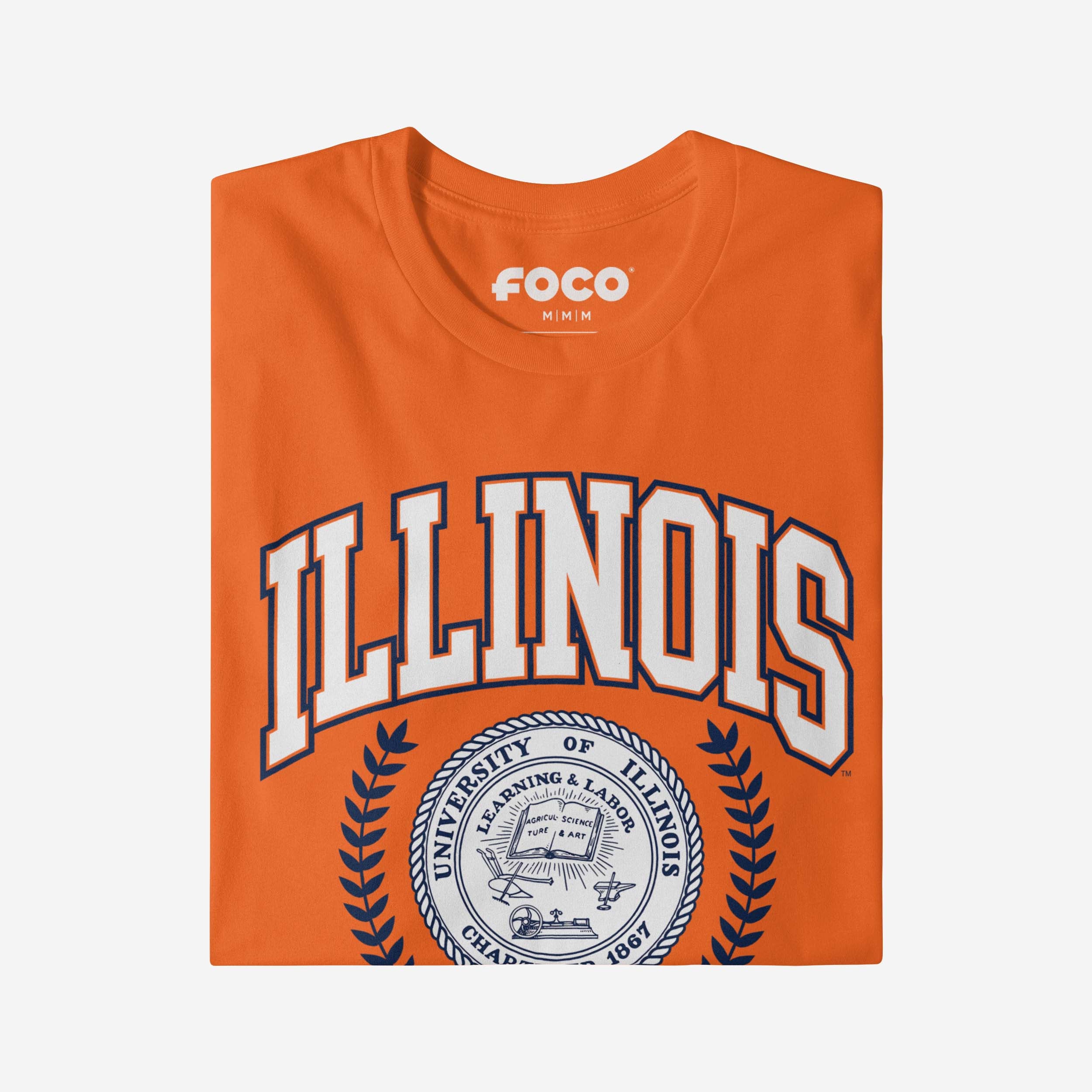Illinois Fighting Illini Team Crest T-Shirt - Image 8