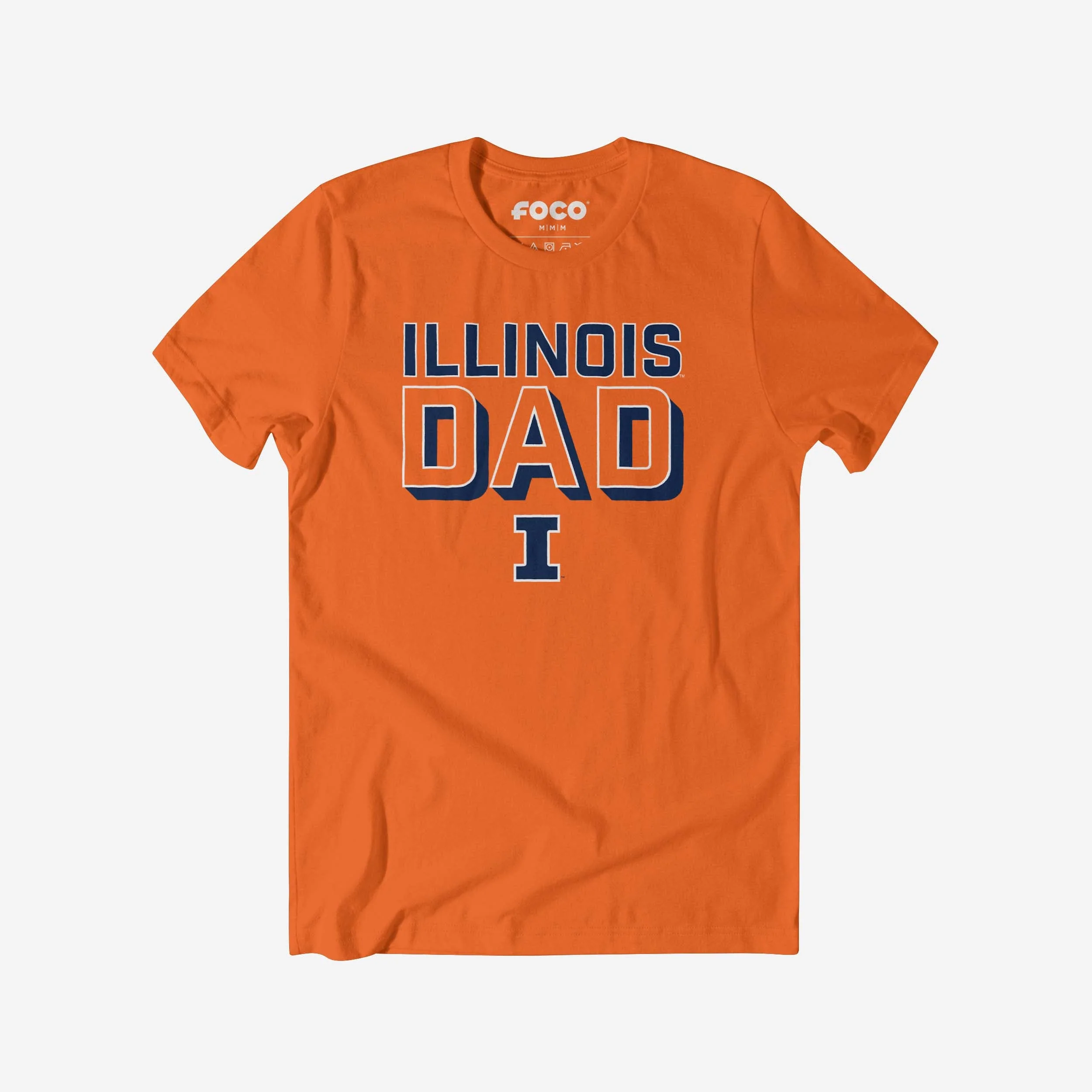 Illinois Fighting Illini Team Dad T-Shirt