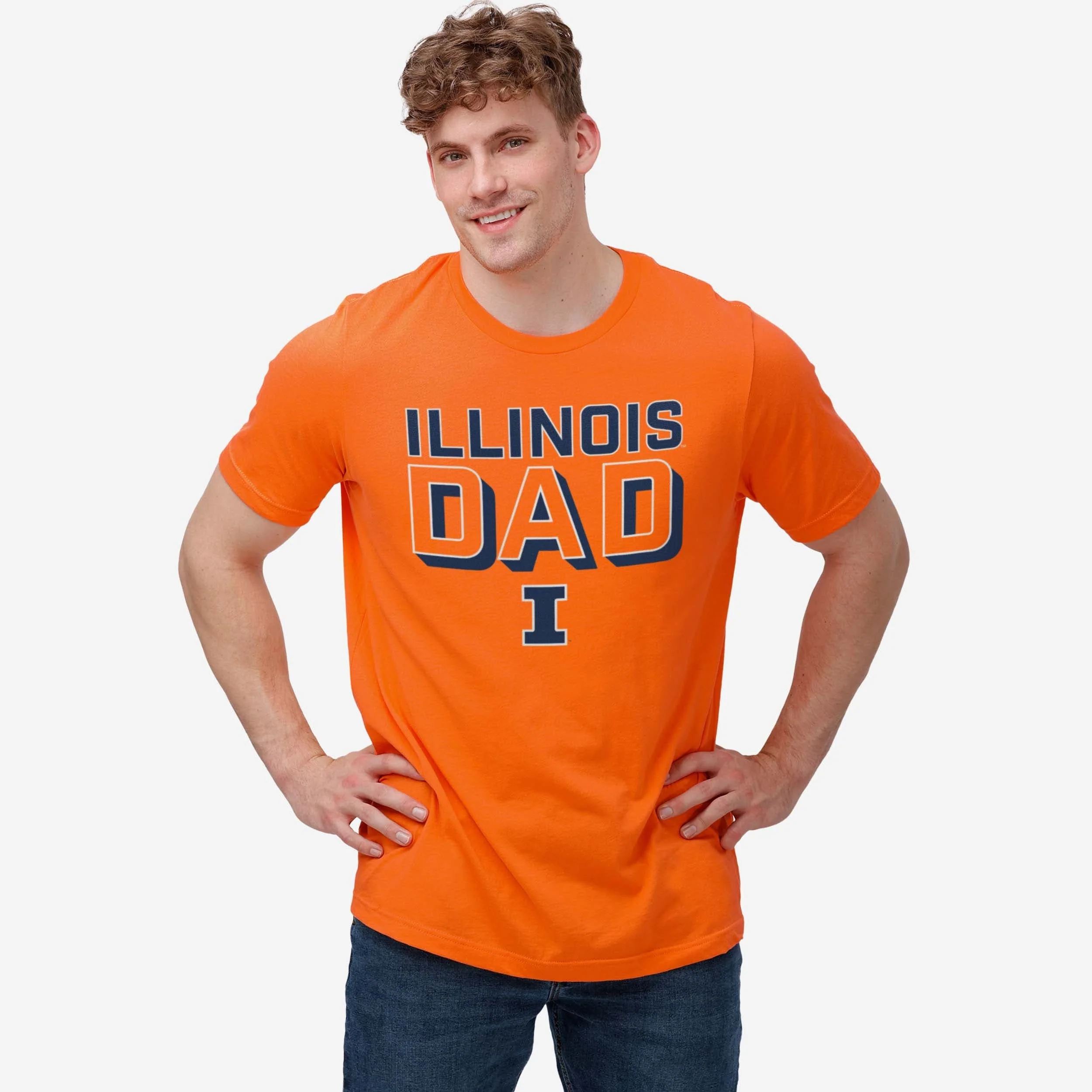 Illinois Fighting Illini Team Dad T-Shirt - Image 2