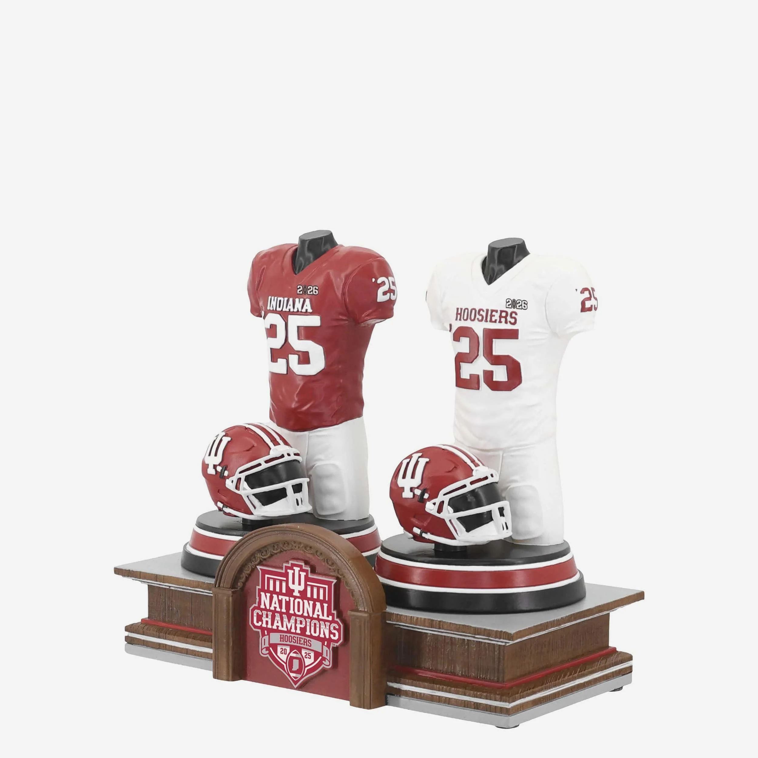 Indiana Hoosiers 2025 College Football National Champions Uniform Figurine 2 Pack Boxed Set - Image 3