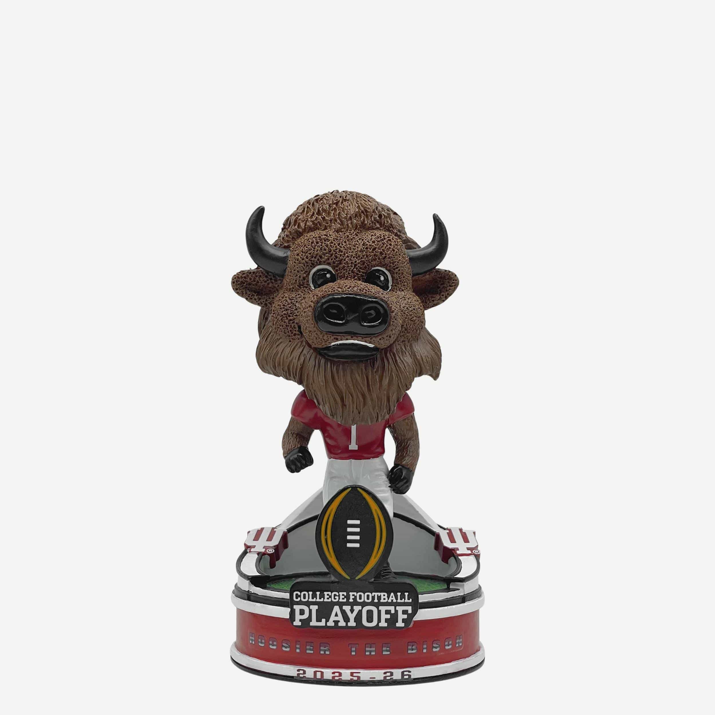 Indiana Hoosiers 2025 College Football Playoff Mascot Mini Bighead Bobblehead