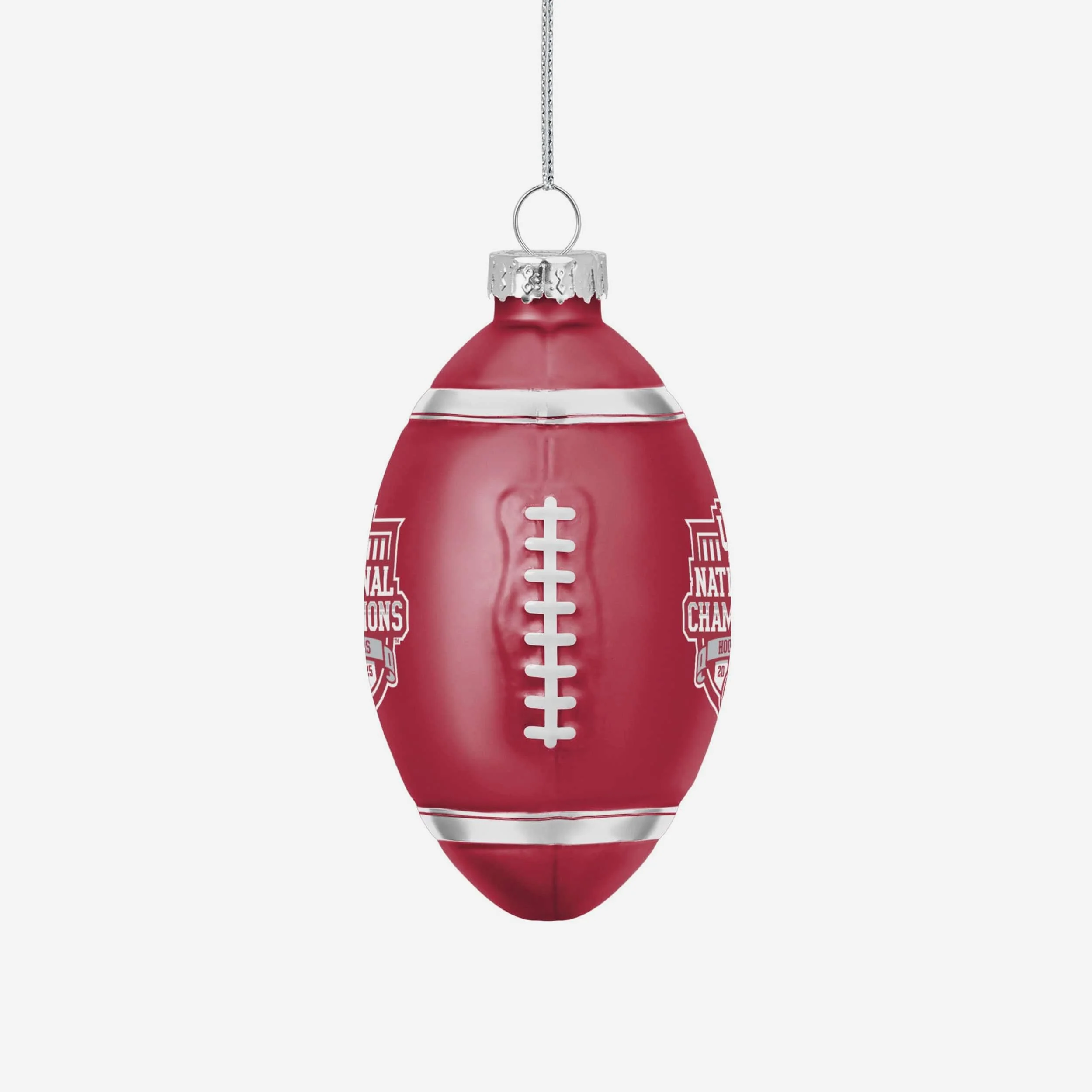 Indiana Hoosiers 2025 Football National Champions Blown Glass Ball Ornament