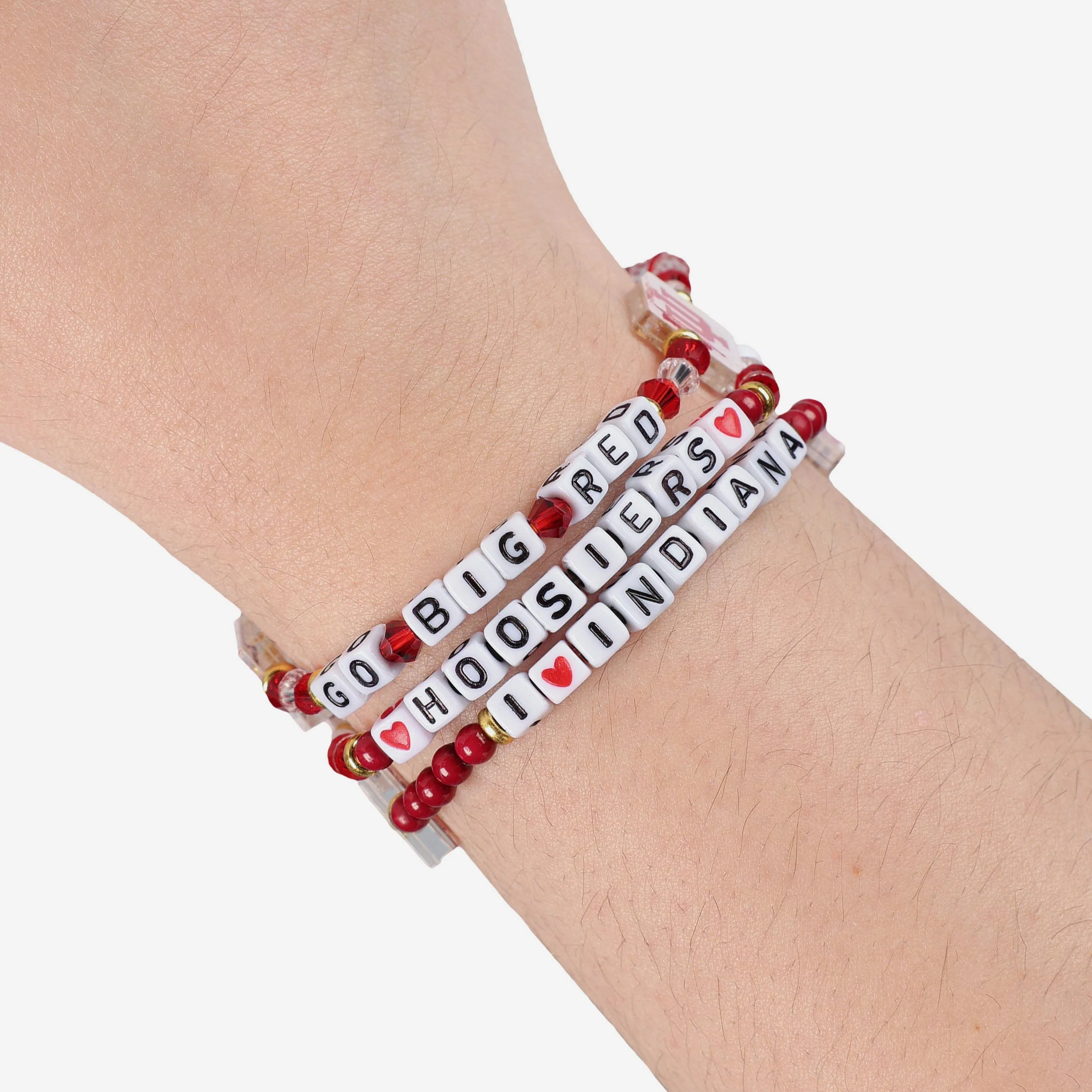 Indiana Hoosiers 3 Pack Friendship Bracelet - Image 4