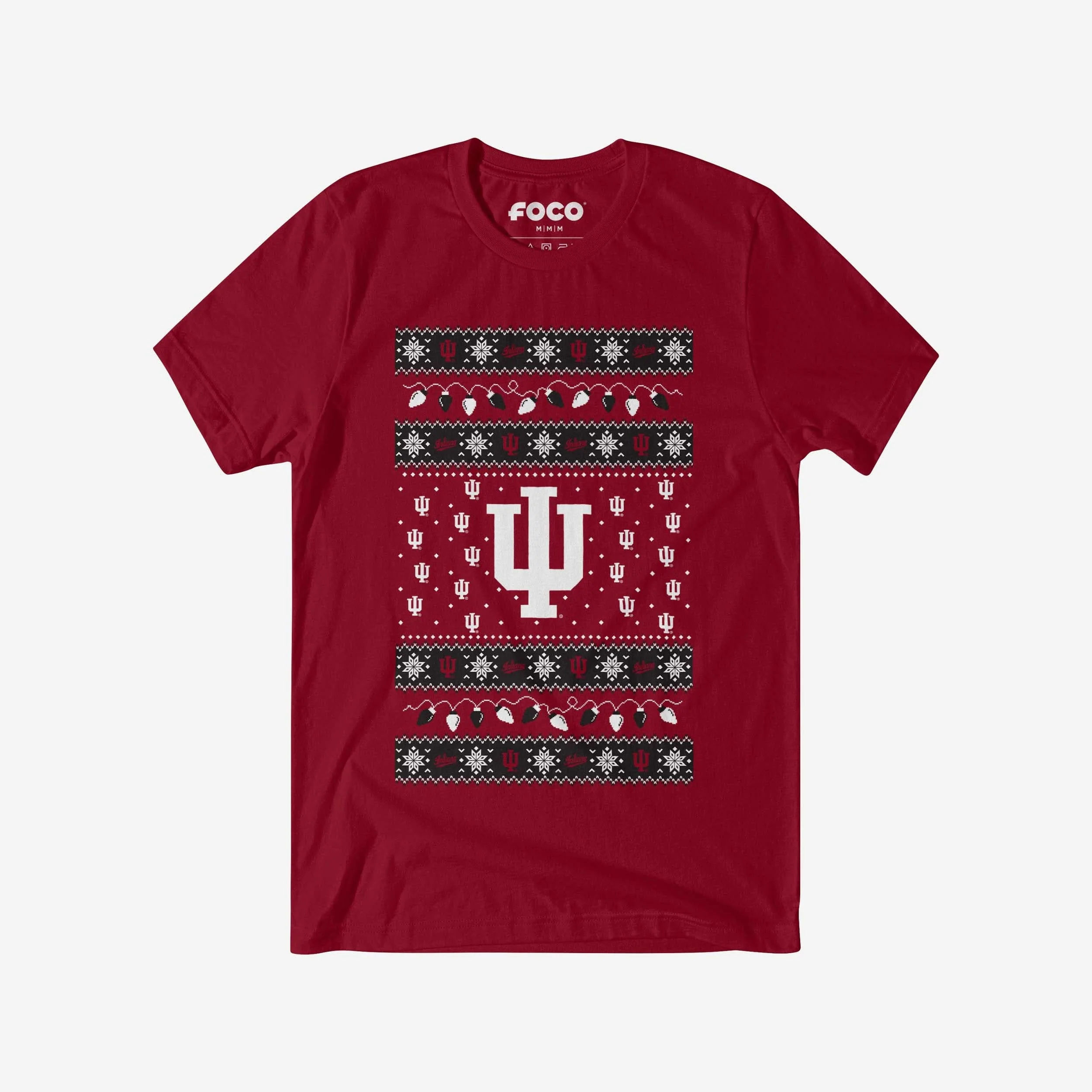 Indiana Hoosiers Holiday Lights Sweater T-Shirt
