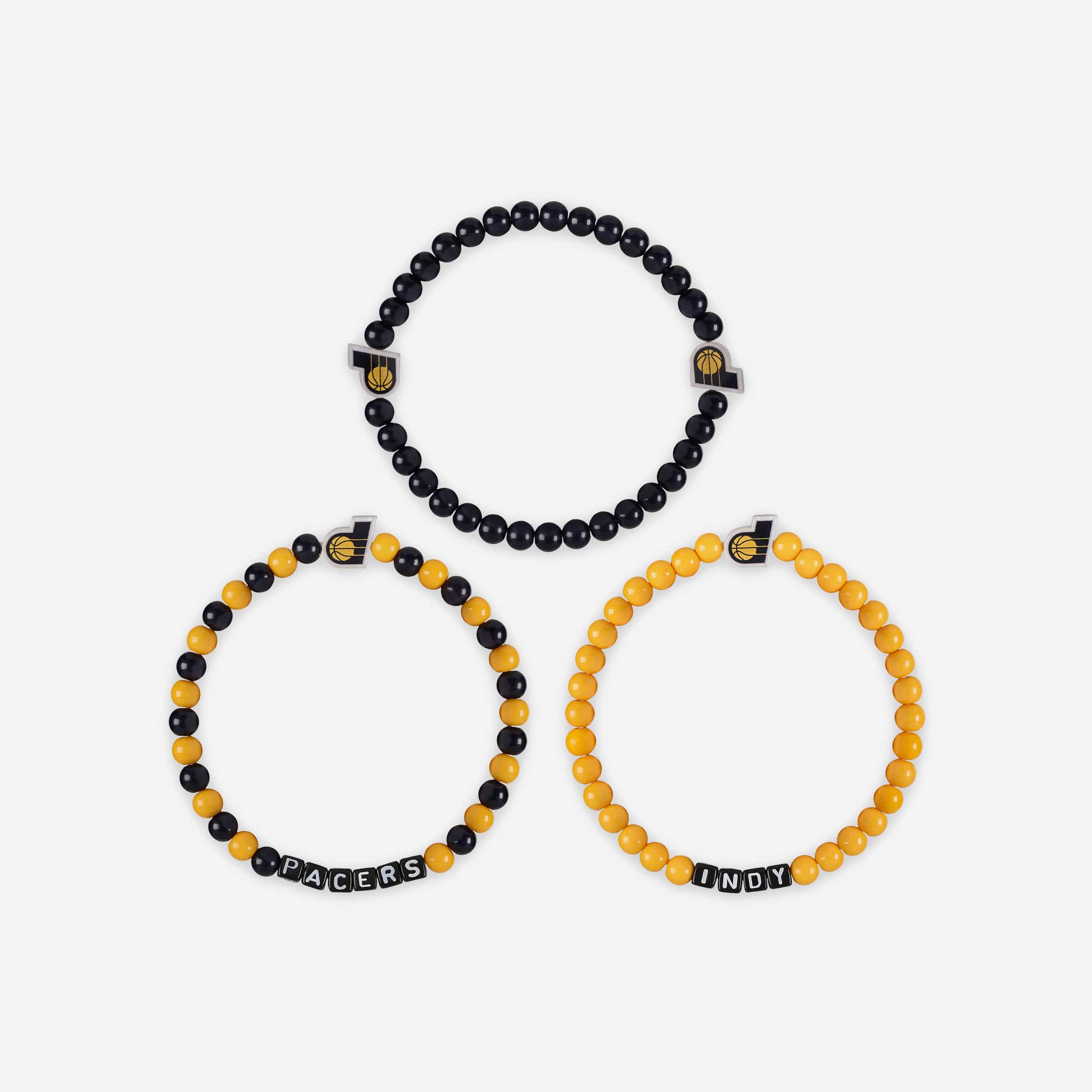 Indiana Pacers 3 Pack Beaded Friendship Bracelet - Image 3