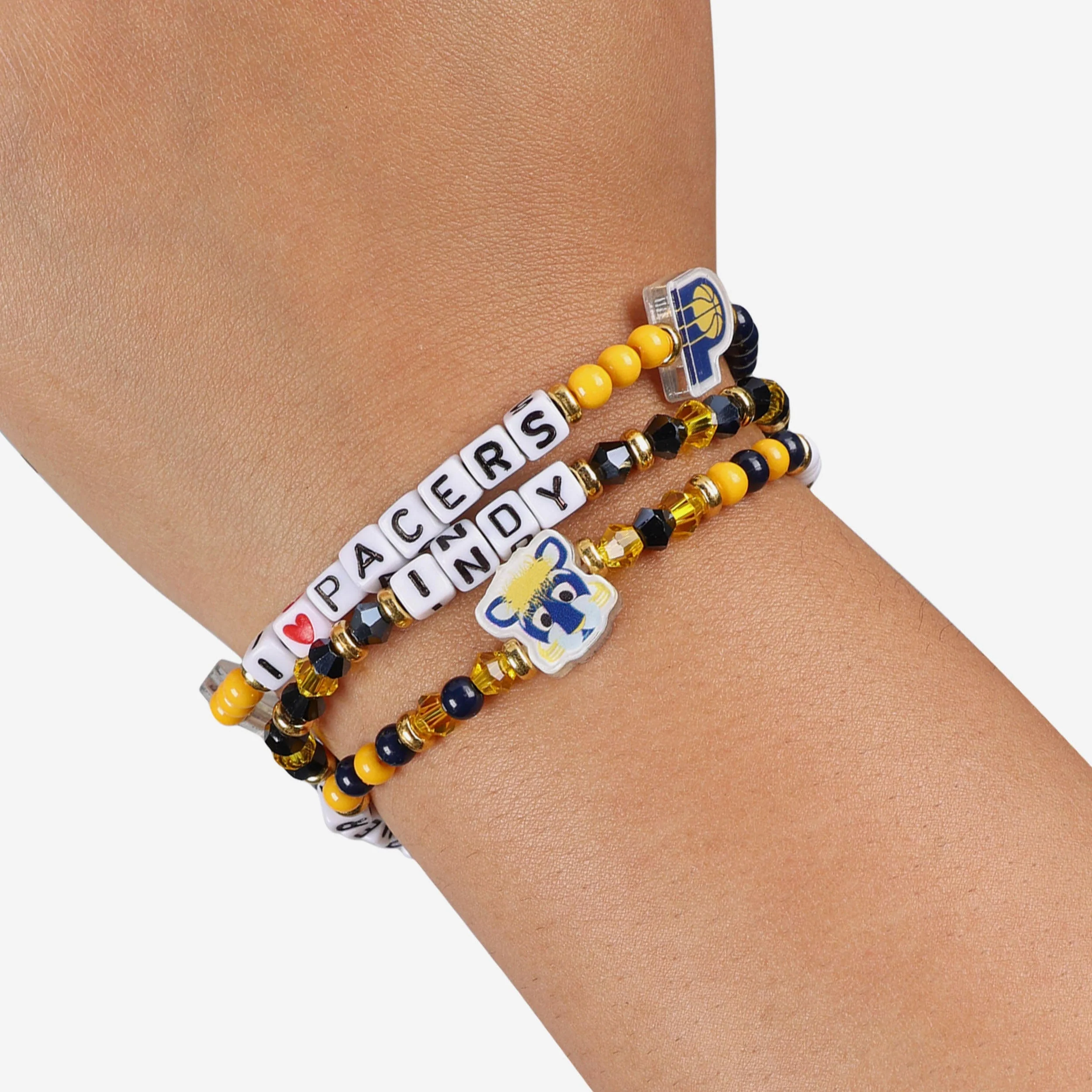Indiana Pacers 3 Pack Friendship Bracelet - Image 4