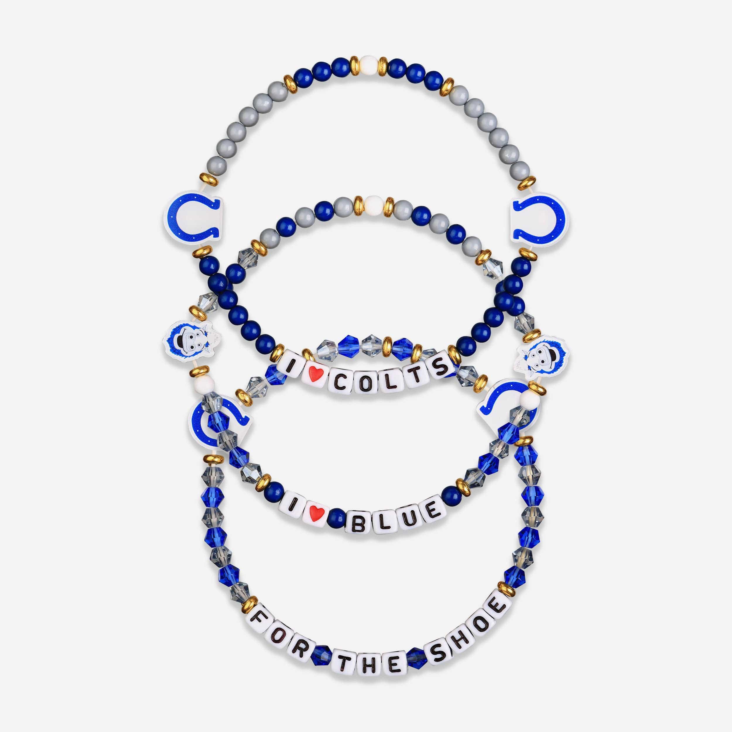 Indianapolis Colts 3 Pack Friendship Bracelet