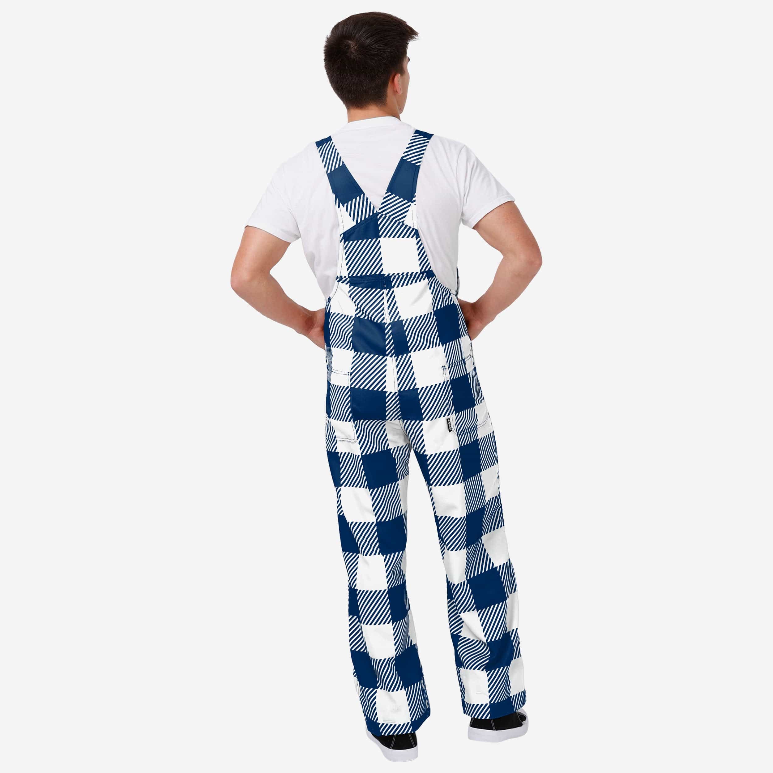 Indianapolis Colts Mens Plaid Bib Overalls - Image 2