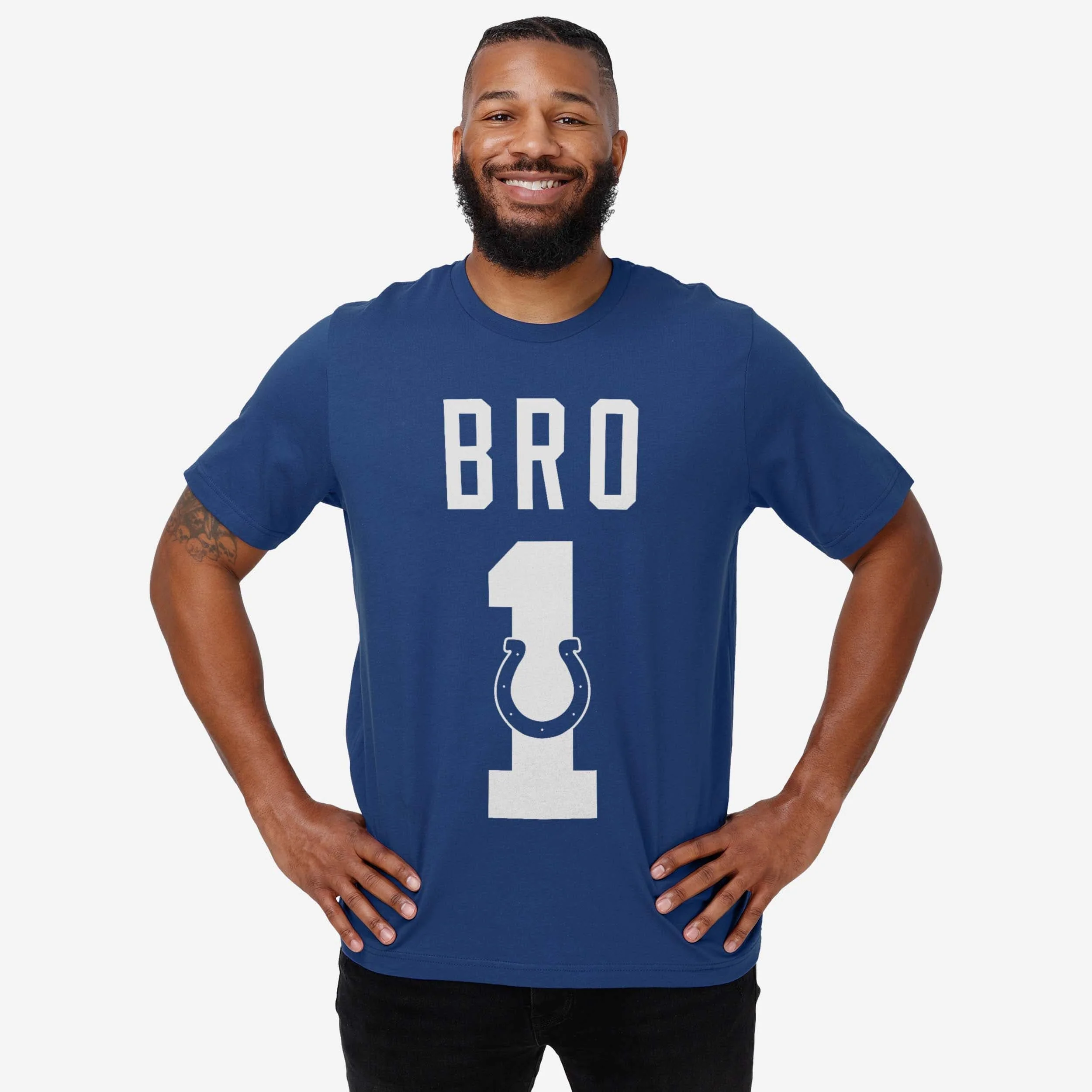 Indianapolis Colts Number 1 Bro T-Shirt - Image 2