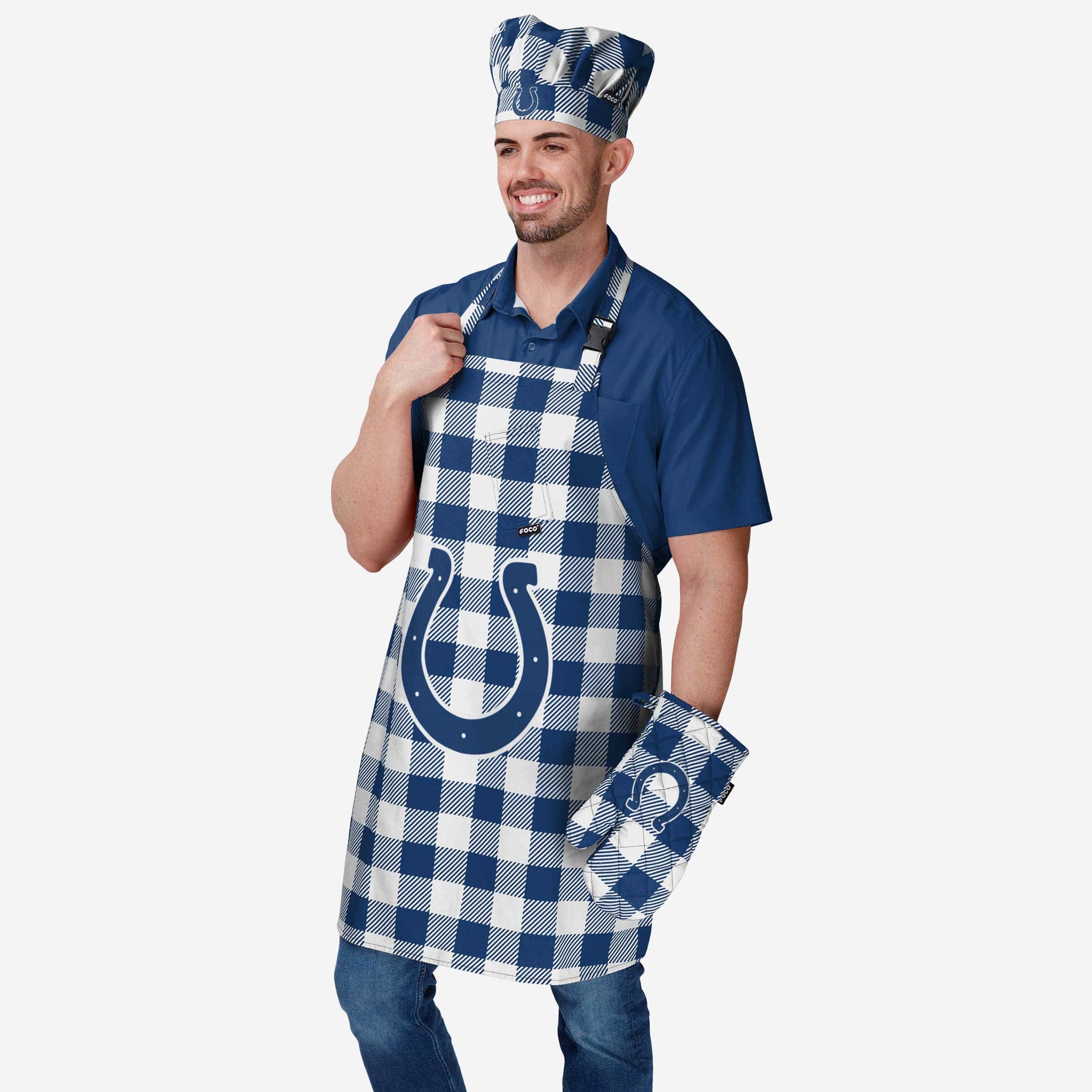 Indianapolis Colts Plaid Chef Hat - Image 2
