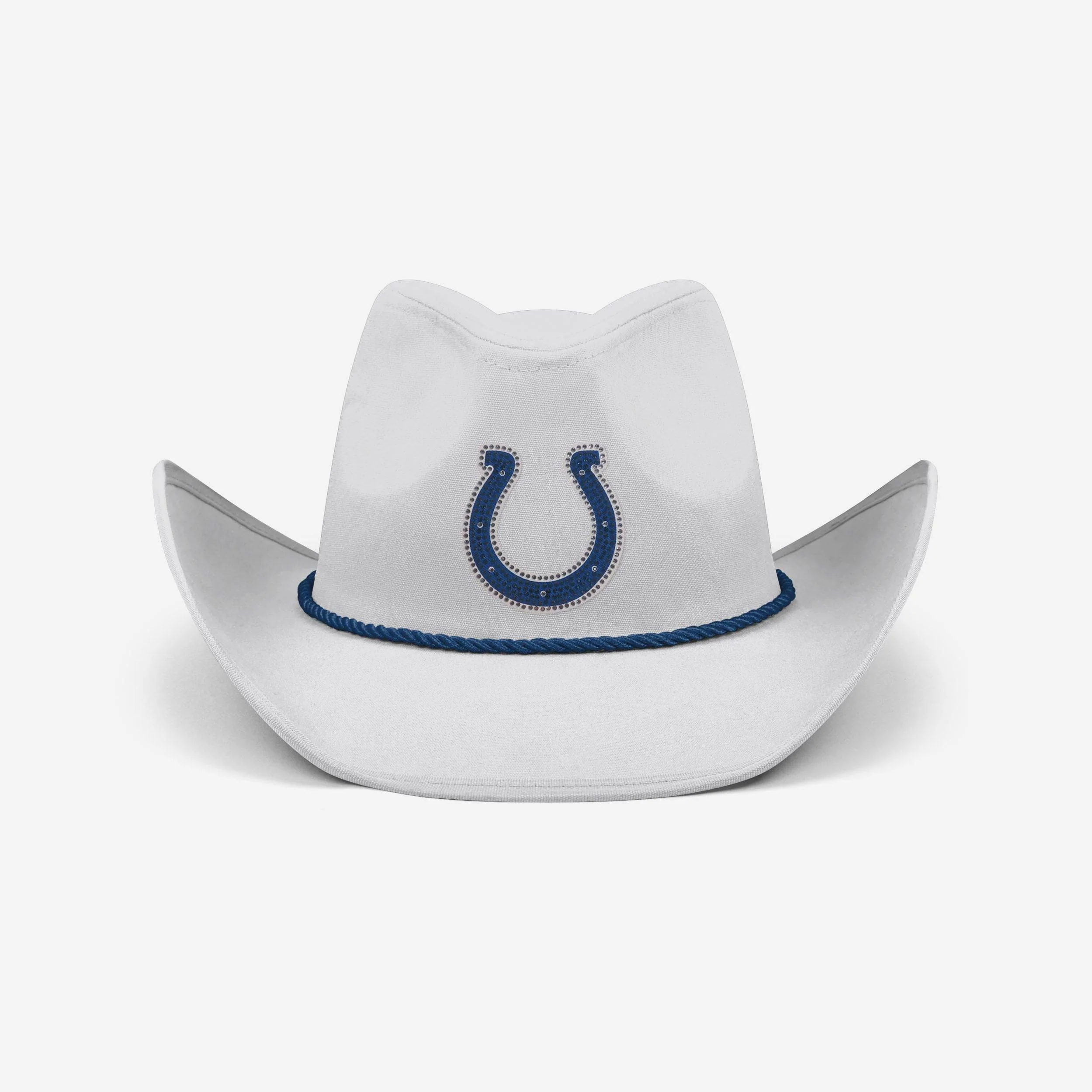 Indianapolis Colts White Rhinestone Logo Cowboy Hat - Image 3